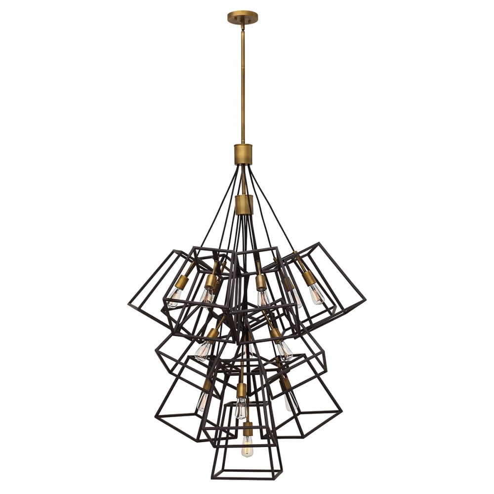 Hinkley Fulton 13 Light Large Foyer Chandelier - Bronze