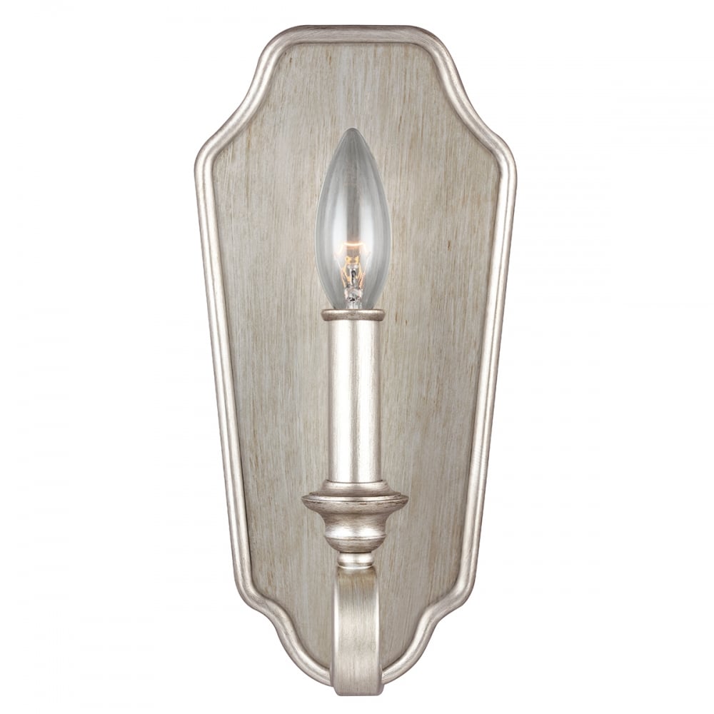 Feiss DeWitt Single Wall Light - Sunrise Silver