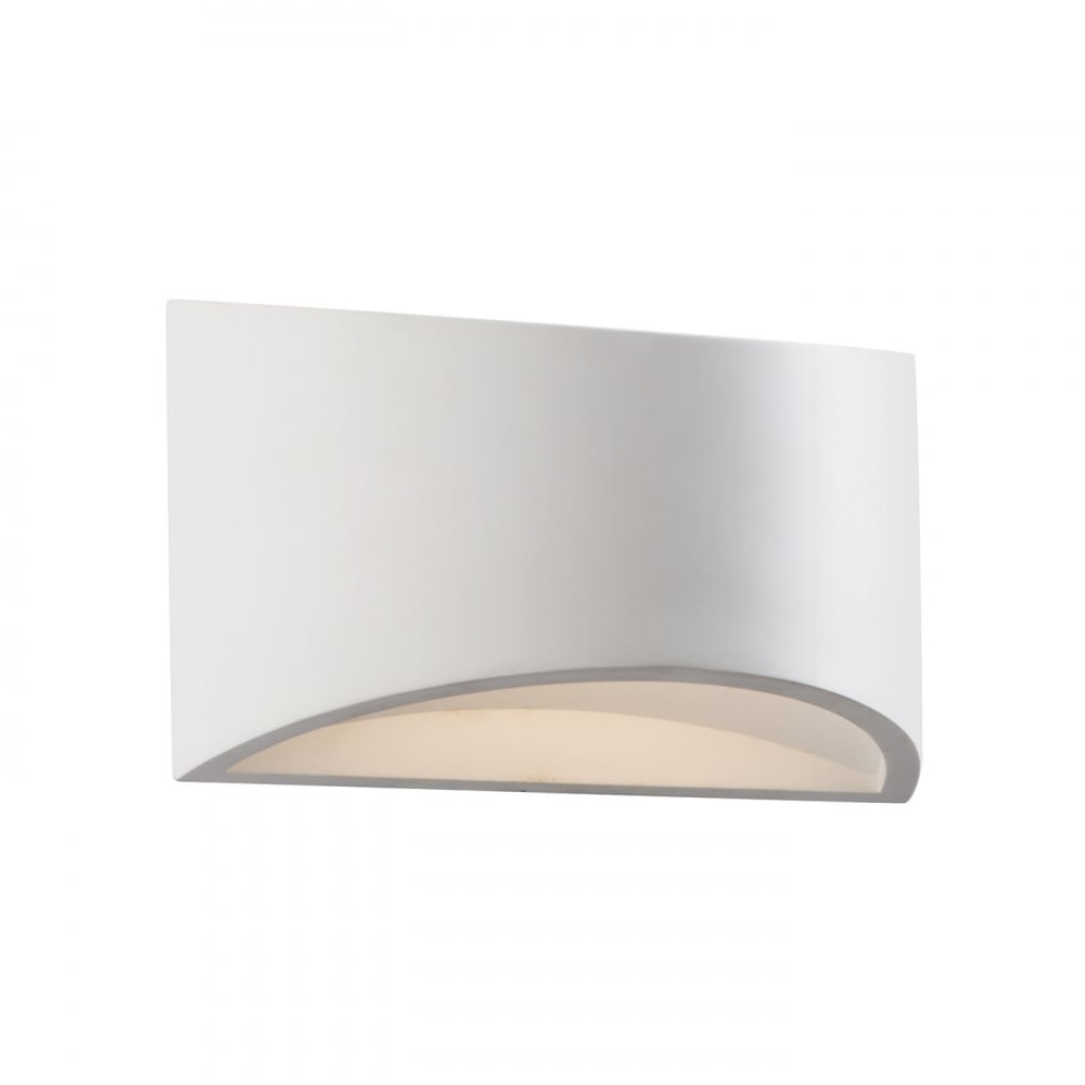 Saxby Toko 1 light 200mm wall - White plaster