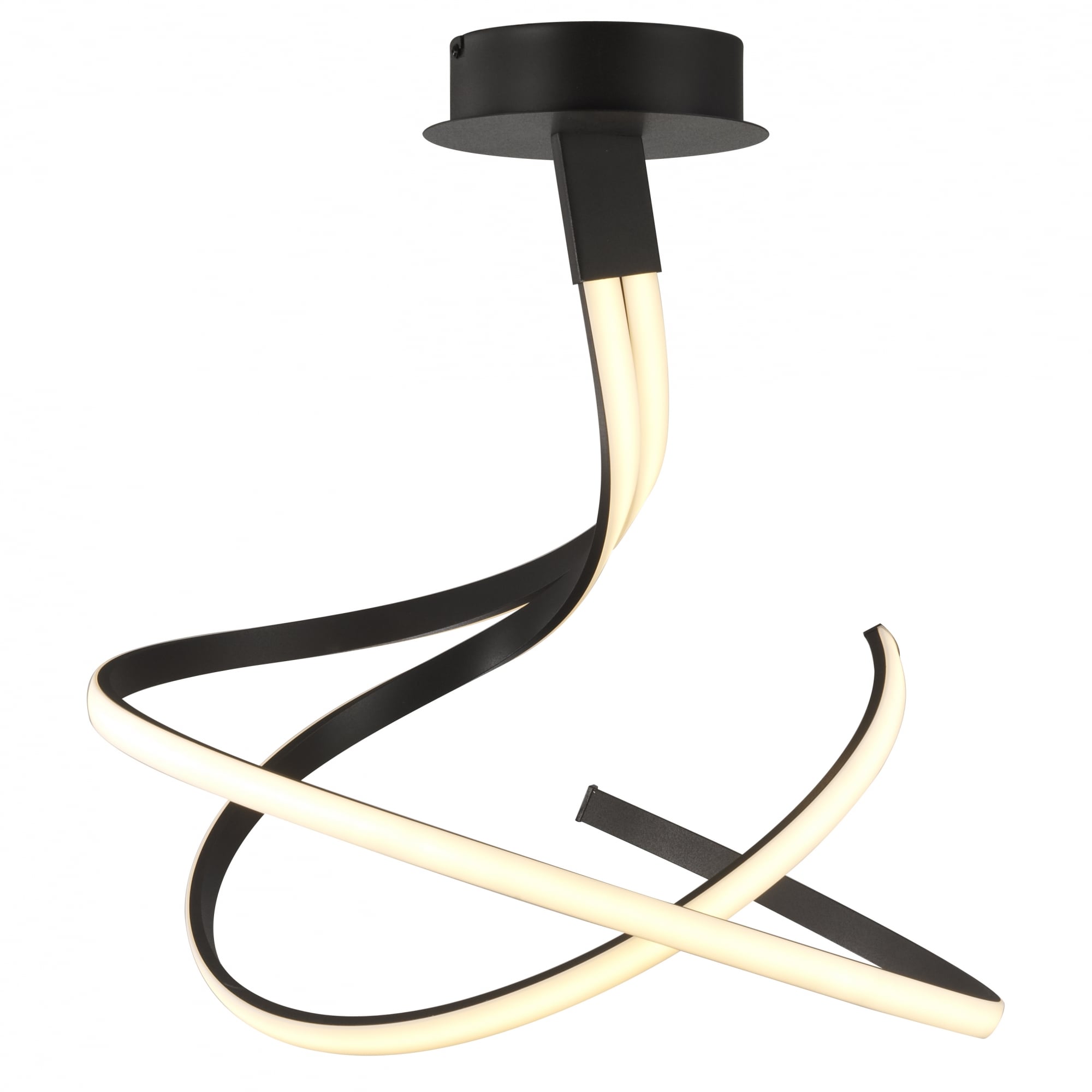 Mantra Nur LED 2 Light Semi-Flush Fitting - Brown Oxide