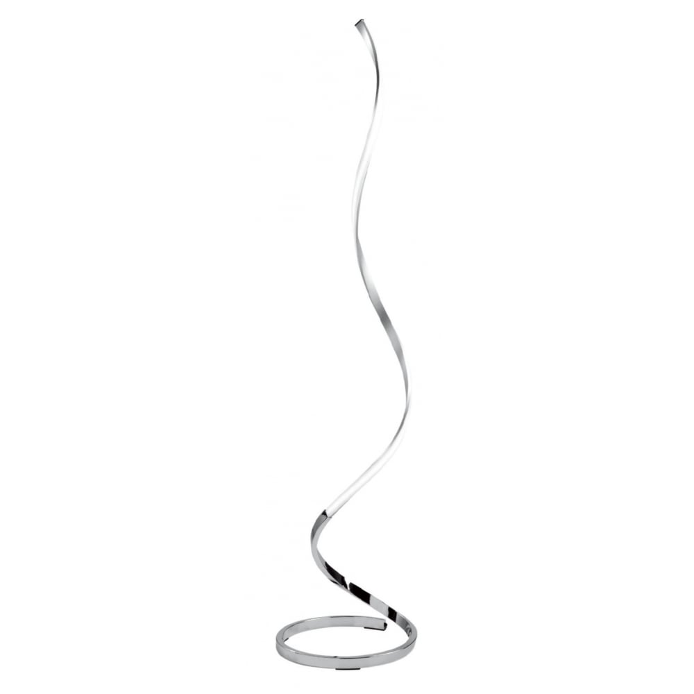 Mantra Nur LED Floor lamp - Silver/Chrome/Acrylic diffuser
