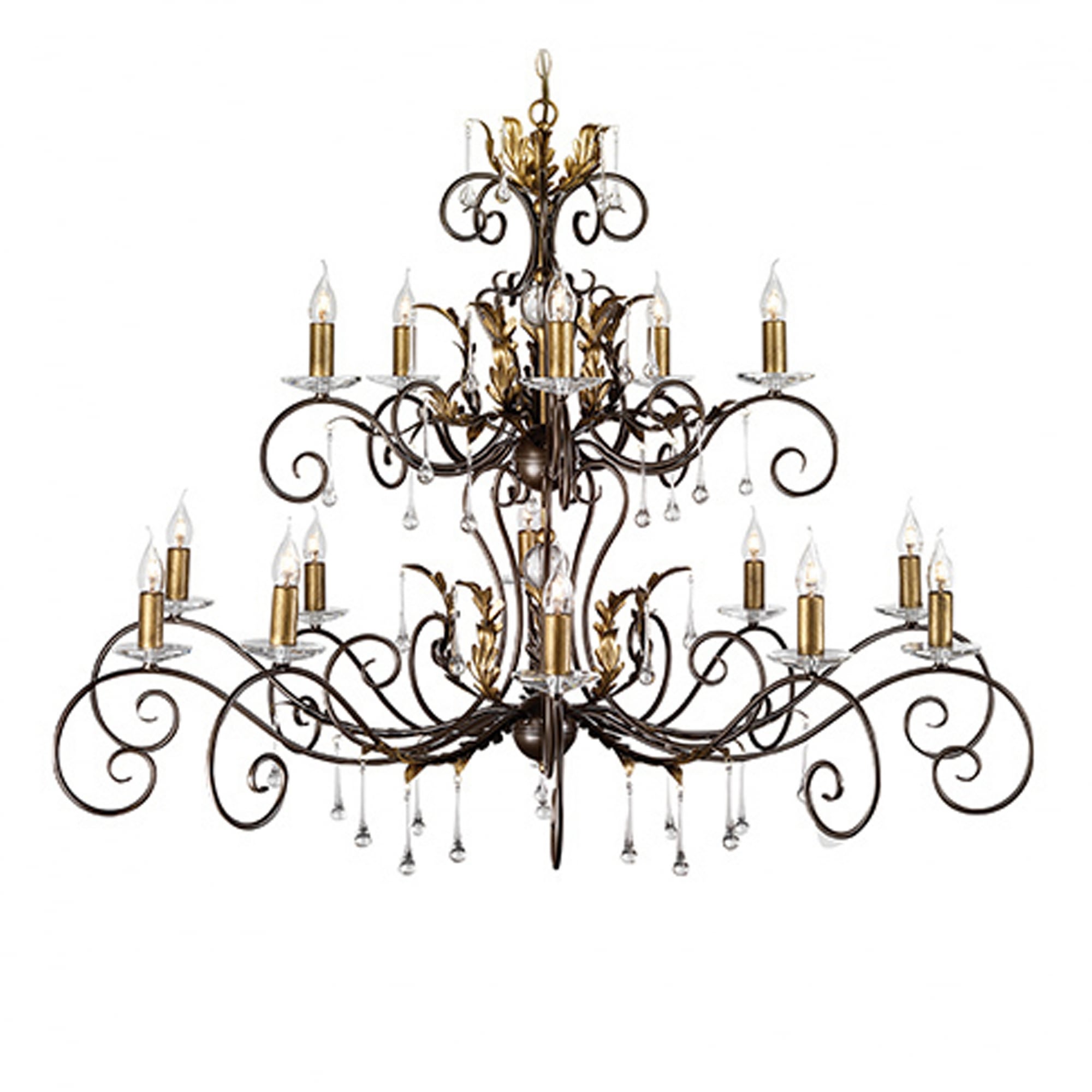 Elstead Amarilli 15 Light Chandelier - Bronze