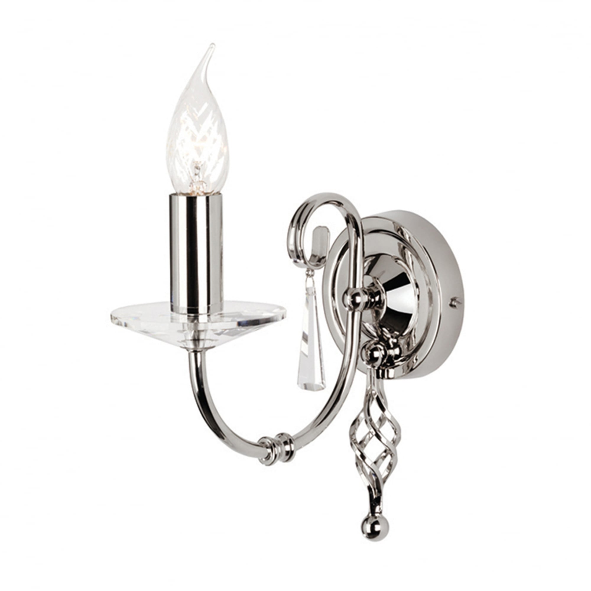 Elstead Aegean Single Wall Light - Polished Nickel