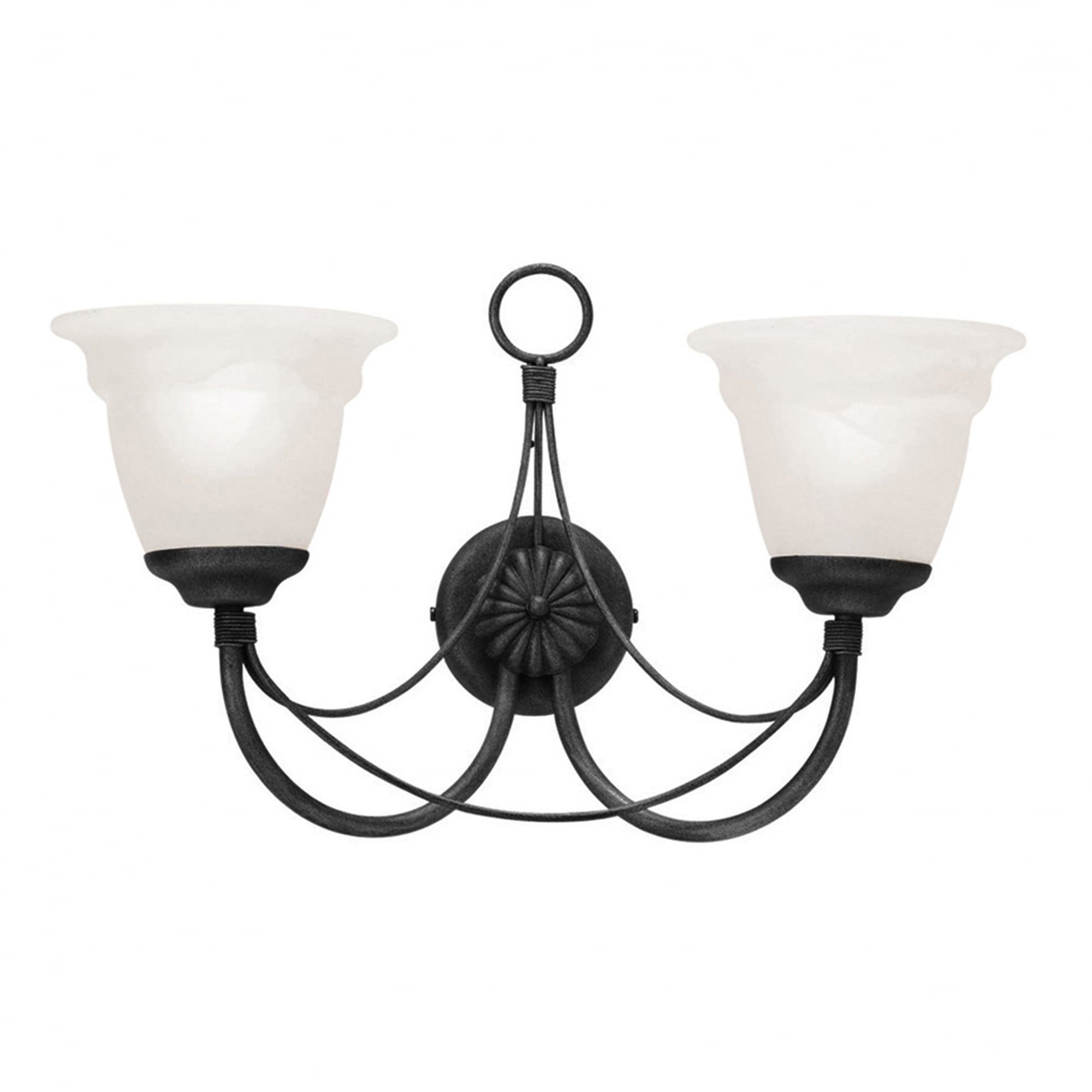 Elstead Carisbrooke 2 Light Wall Light - Black