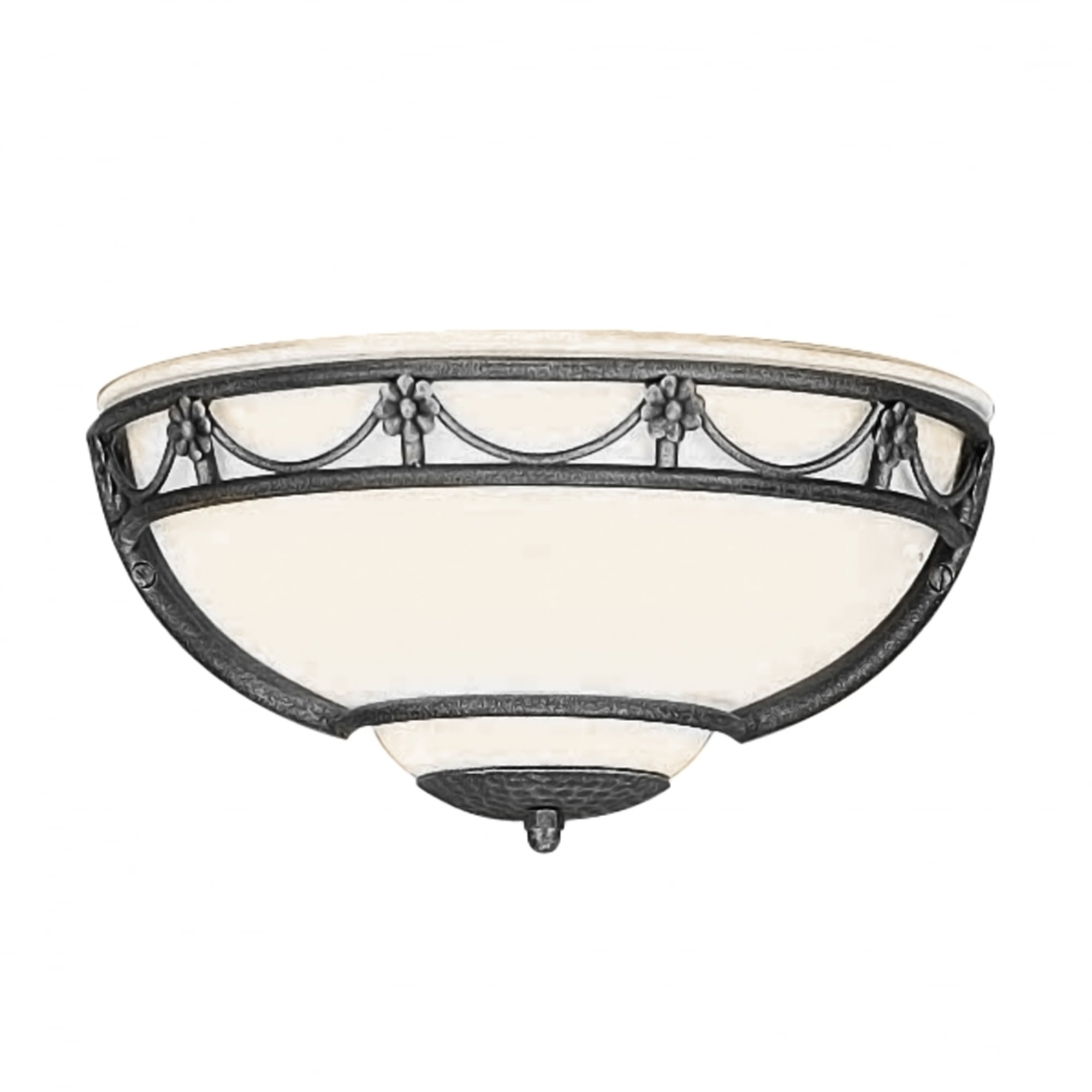 Elstead Carisbrooke Single Wall Uplighter - Black