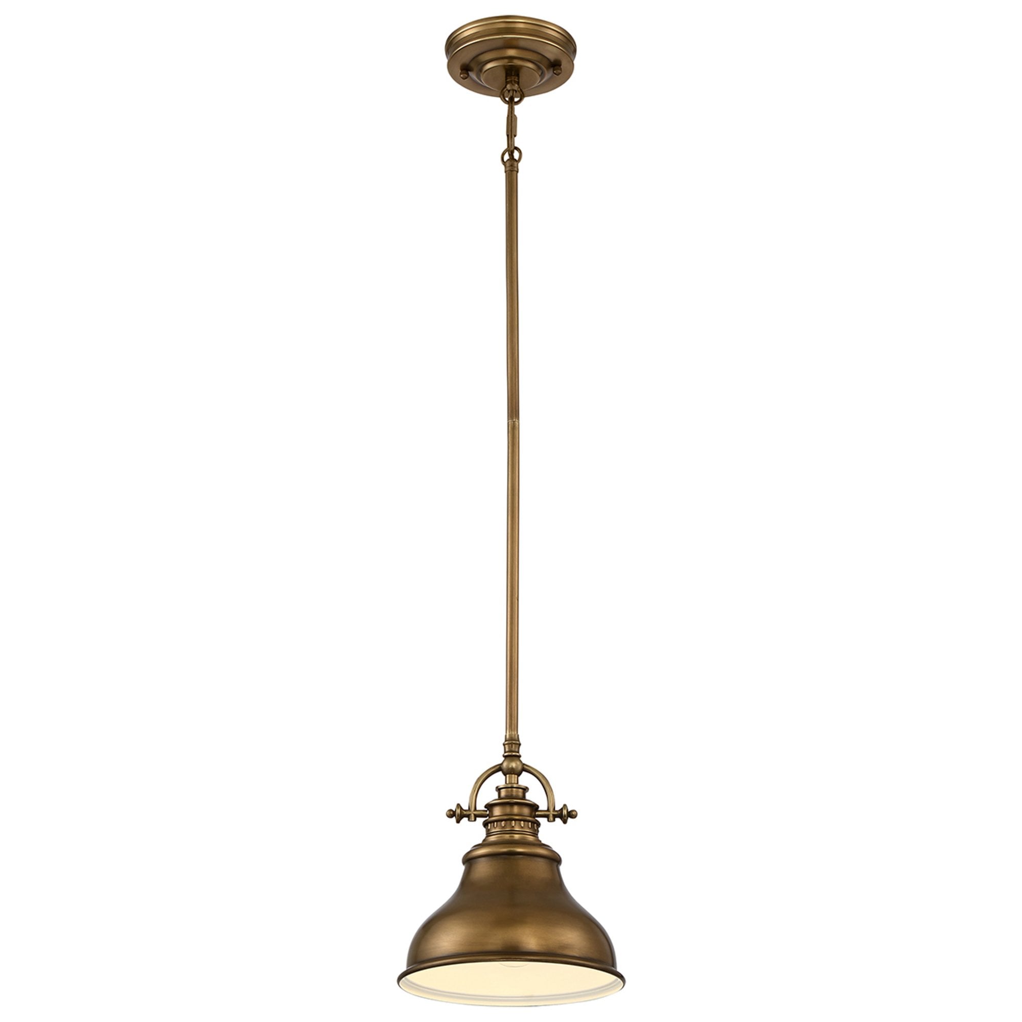Quoizel Emery Single Mini Pendant - Weathered Brass
