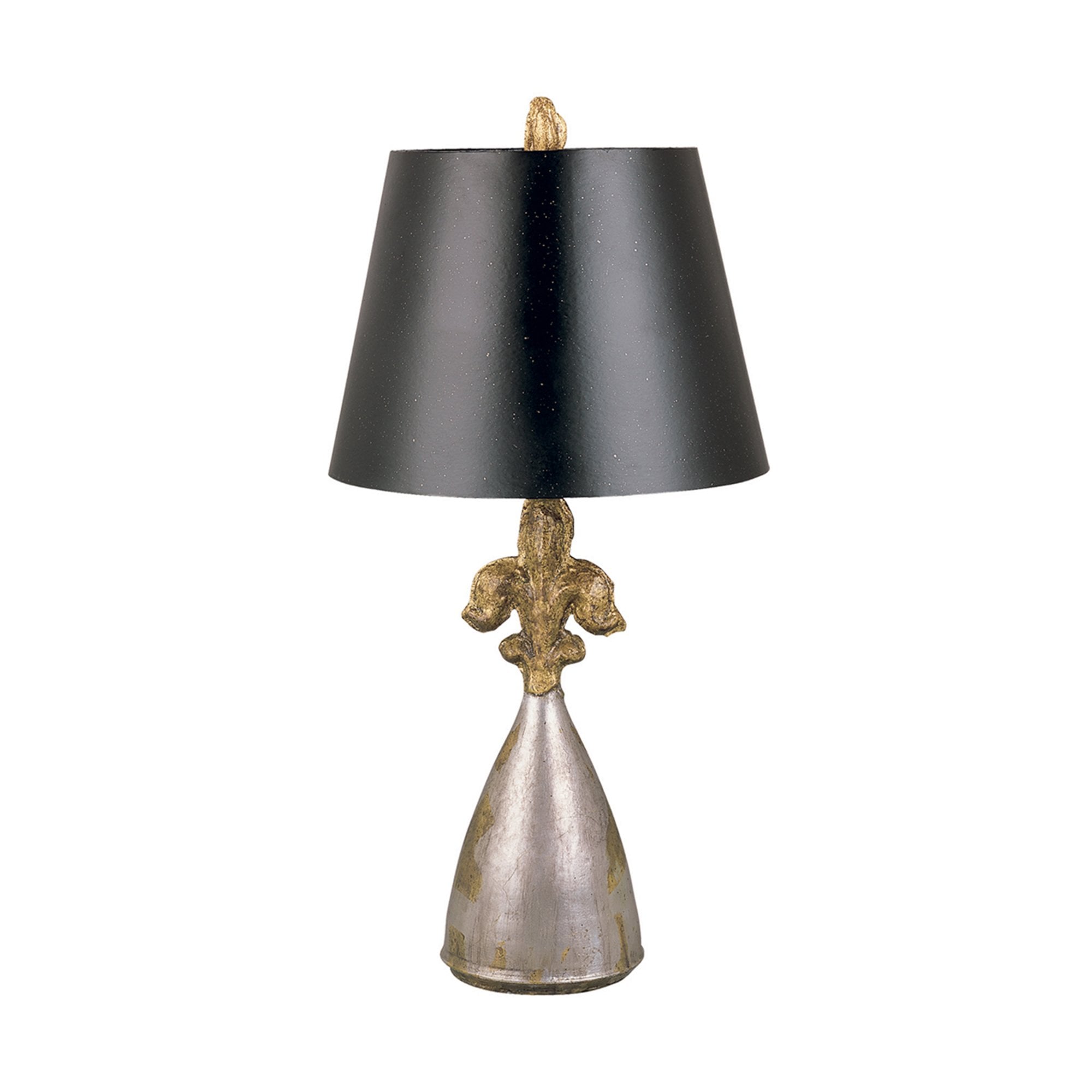 Flambeau Rodrigue Single Table Lamp - Silver, Gold & Black