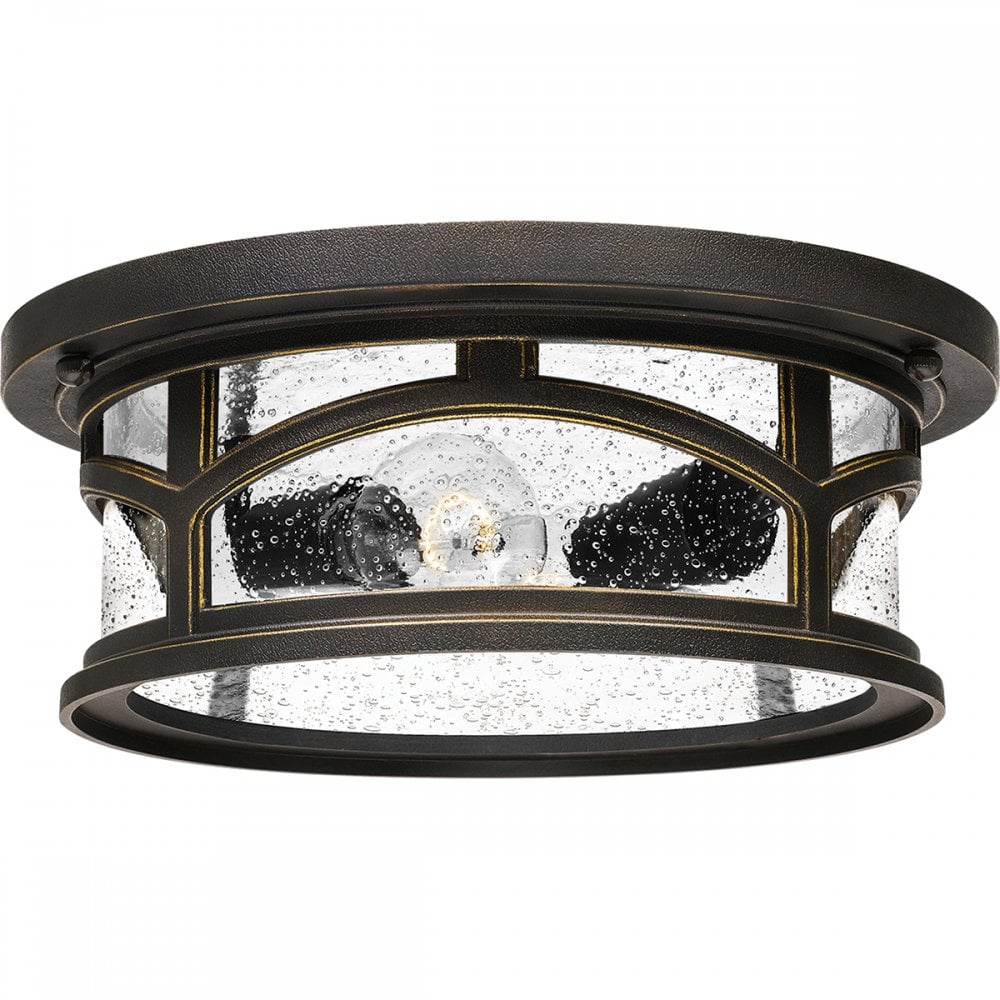 Quoizel Marblehead 2 Light Flush Fitting - Palladian Bronze