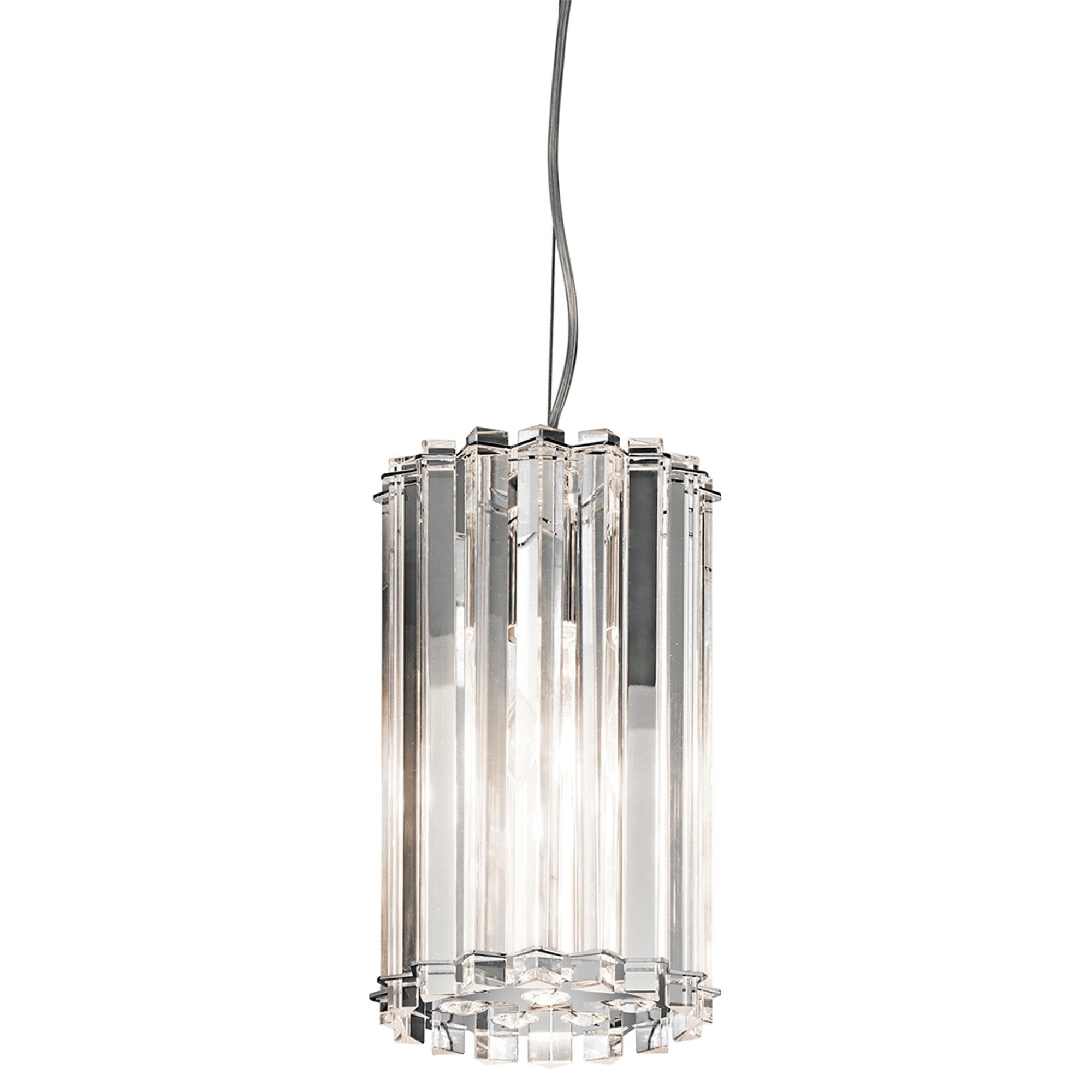 Kichler Crystal Skye 2 Light Bathroom Mini Pendant - Chrome