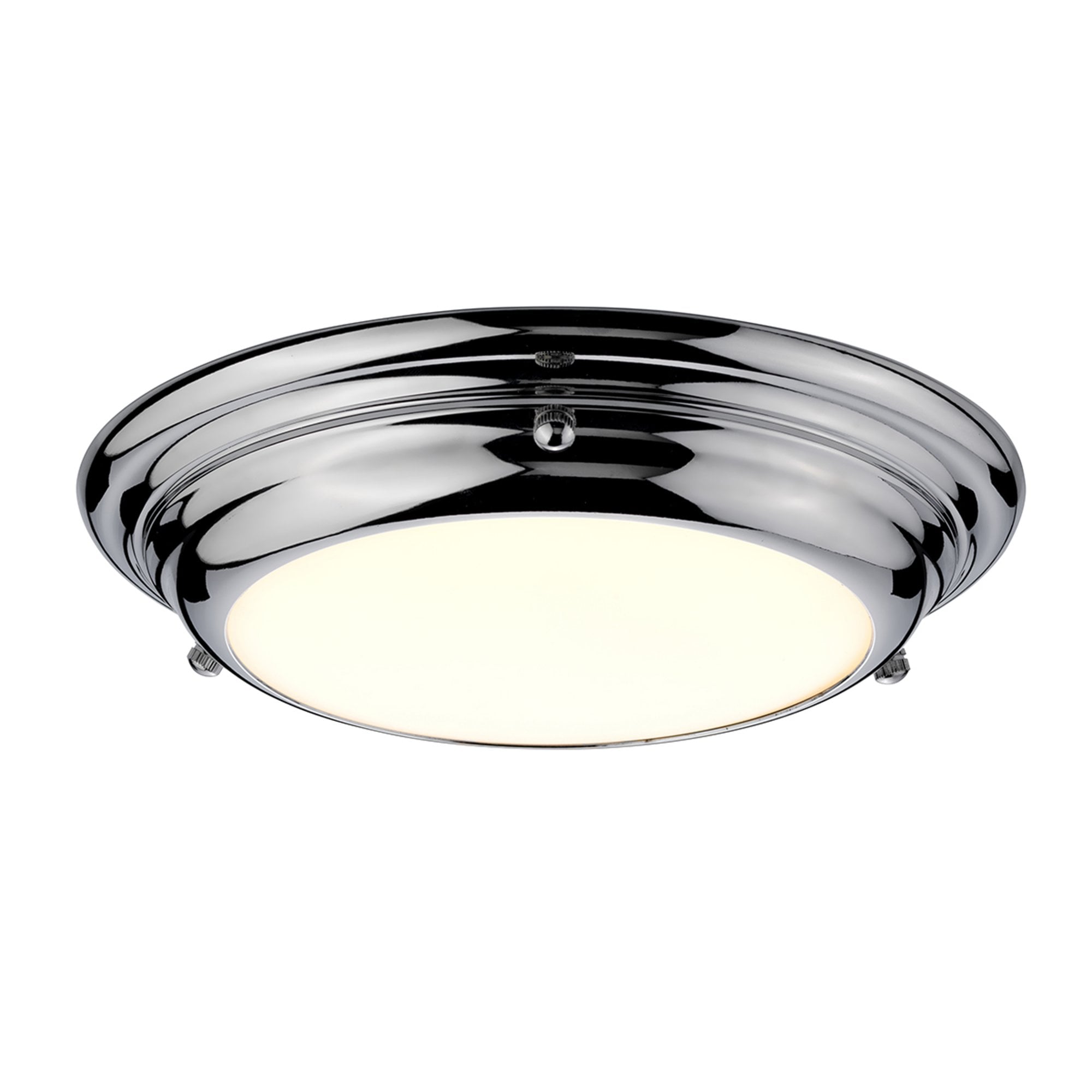 Elstead Welland Single Mini LED Bathroom Flush Light - Polished Chrome