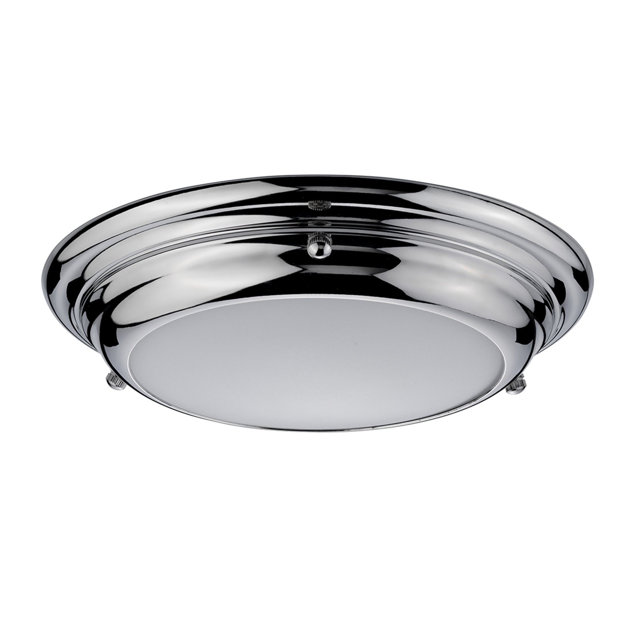 Elstead Welland Single Mini LED Bathroom Flush Light - Polished Chrome