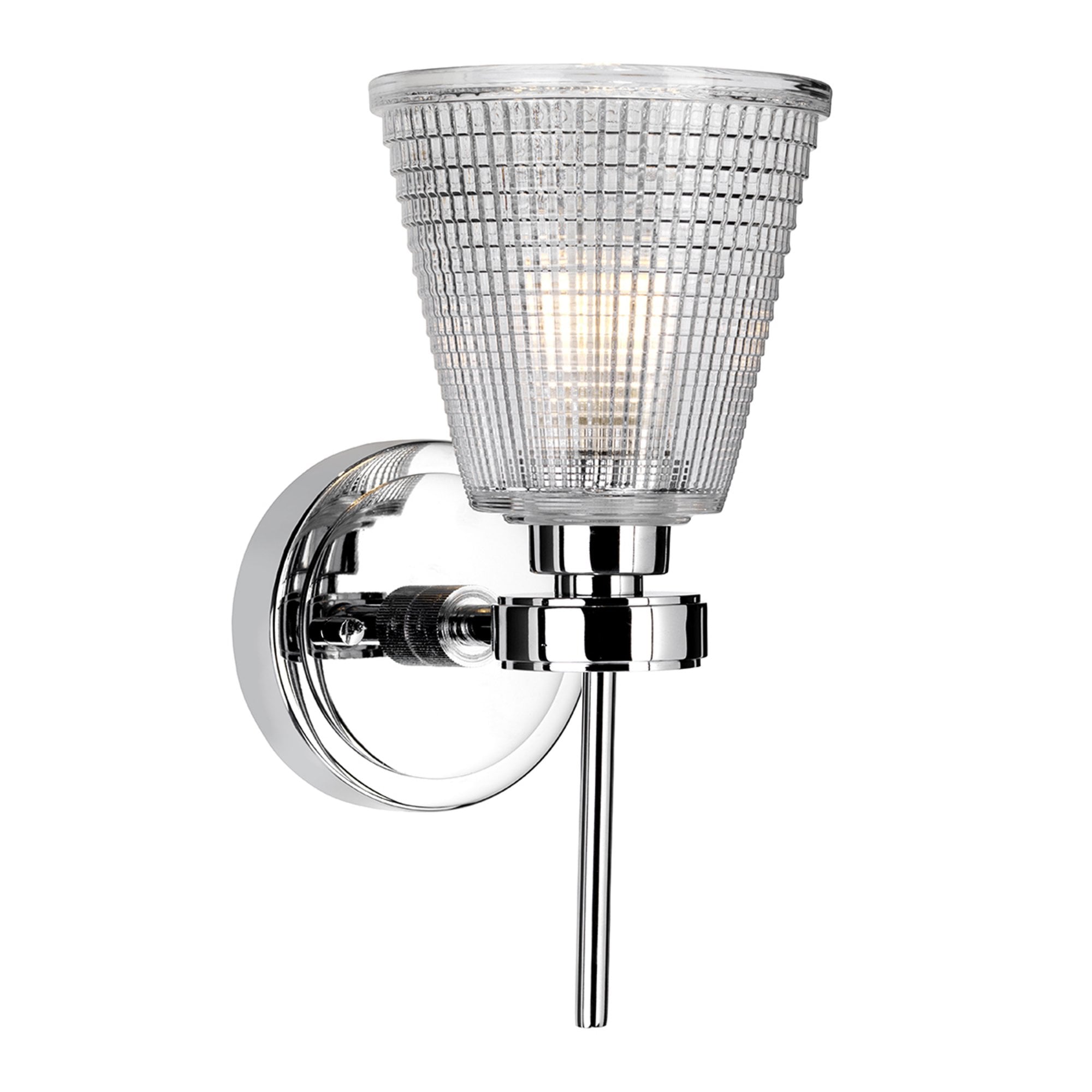 Elstead Gunnislake Single Bathroom Wall Light - Polished Chrome
