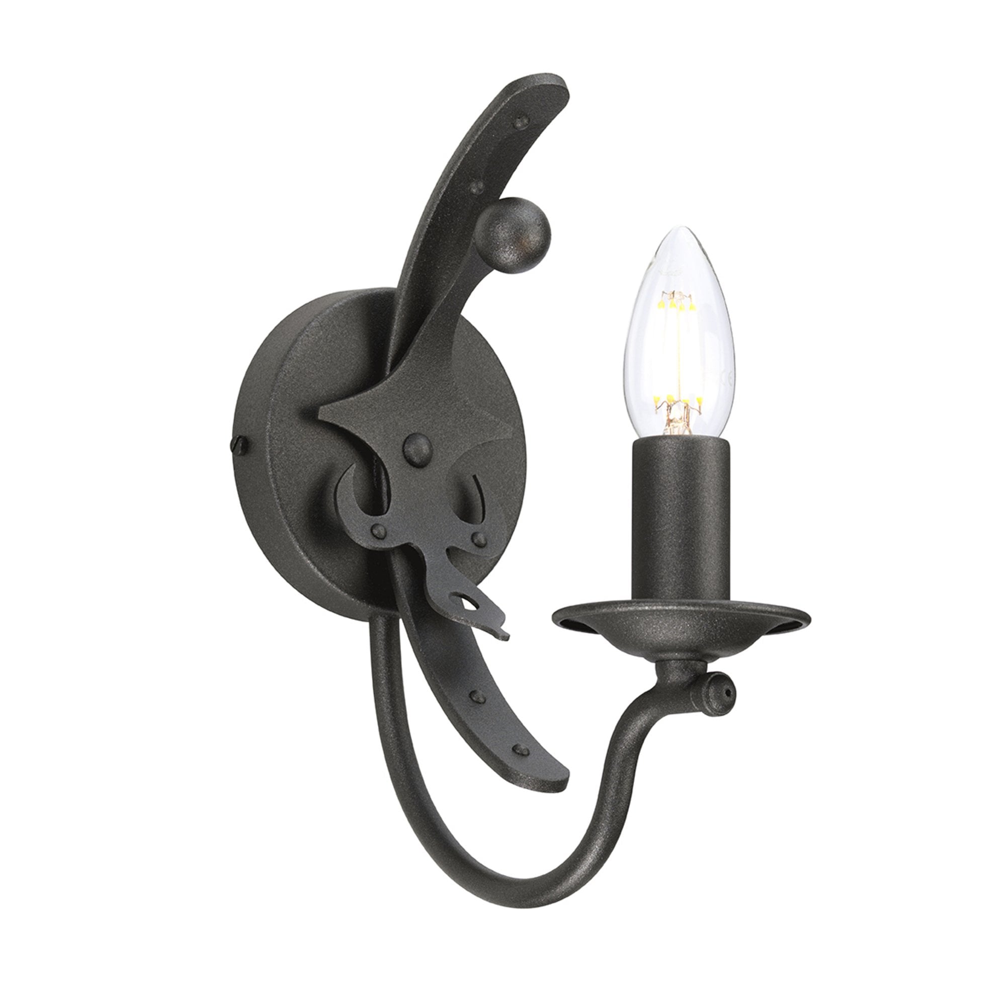 Elstead Windsor Single Wall Light - Graphite