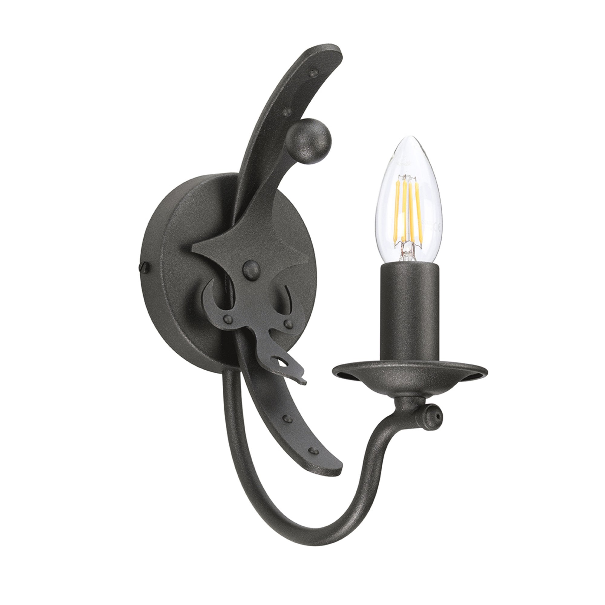 Elstead Windsor Single Wall Light - Graphite