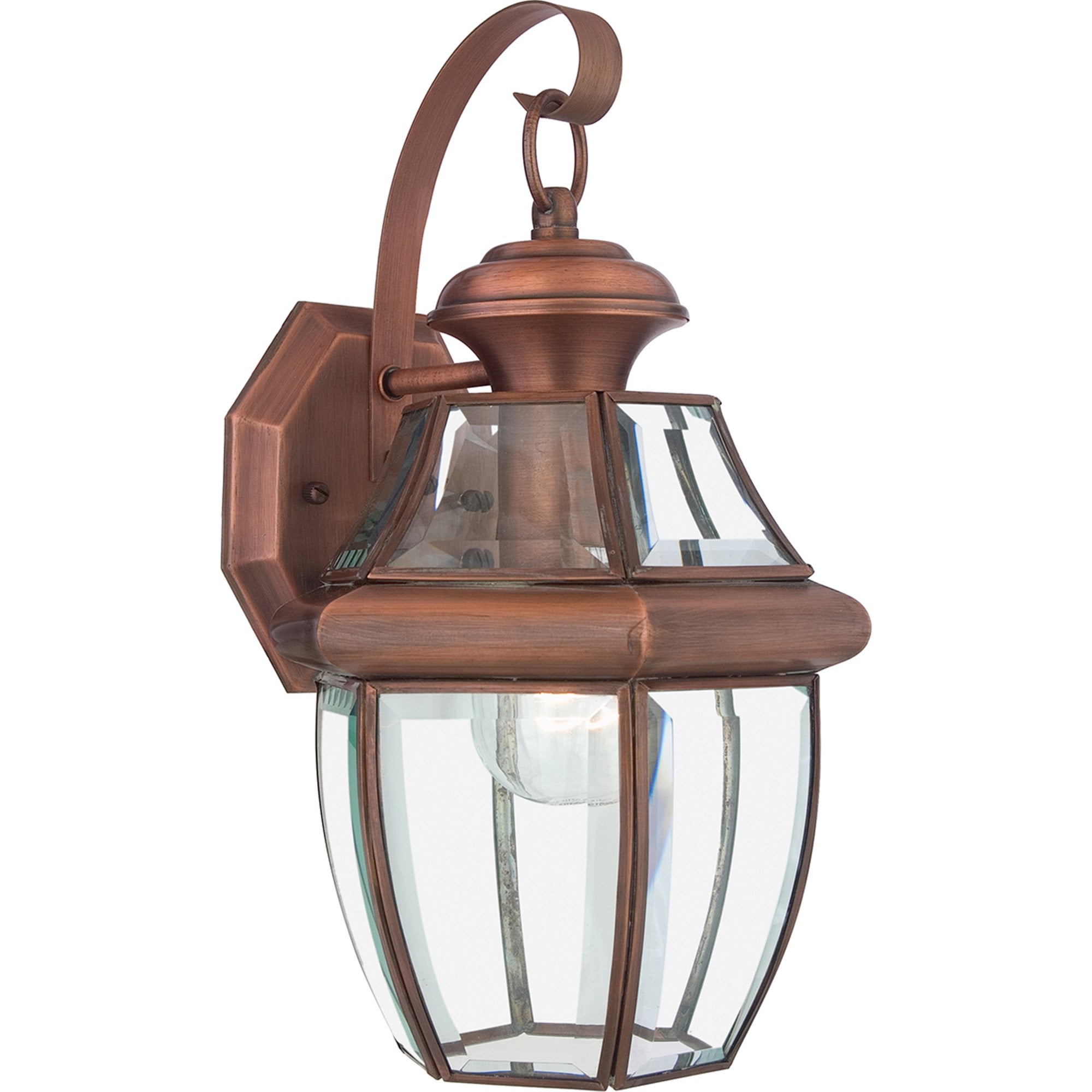 Quoizel Newbury Single Medium Wall Lantern - Aged Copper