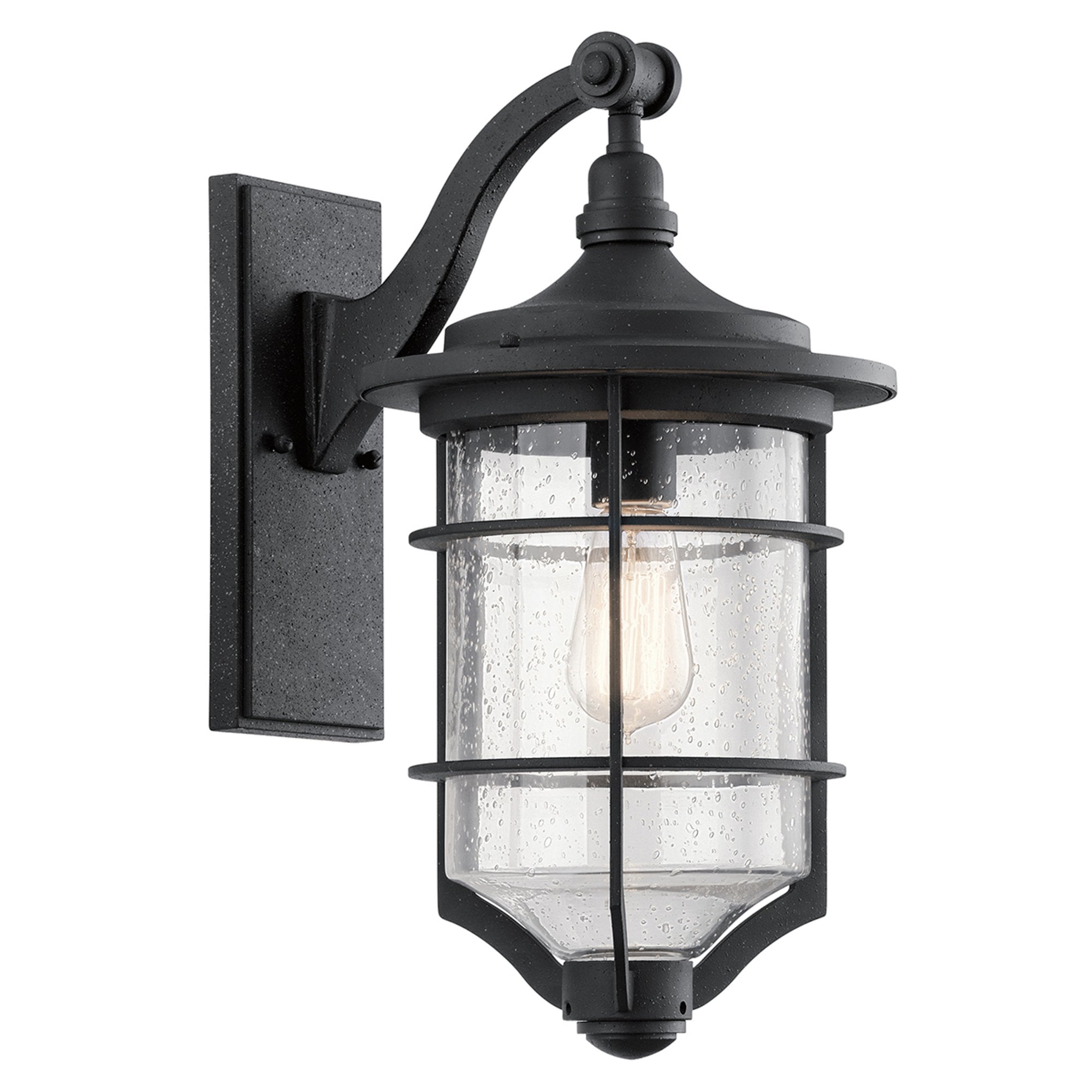 Kichler Royal Marine Single Medium Wall Lantern - Distressed Black
