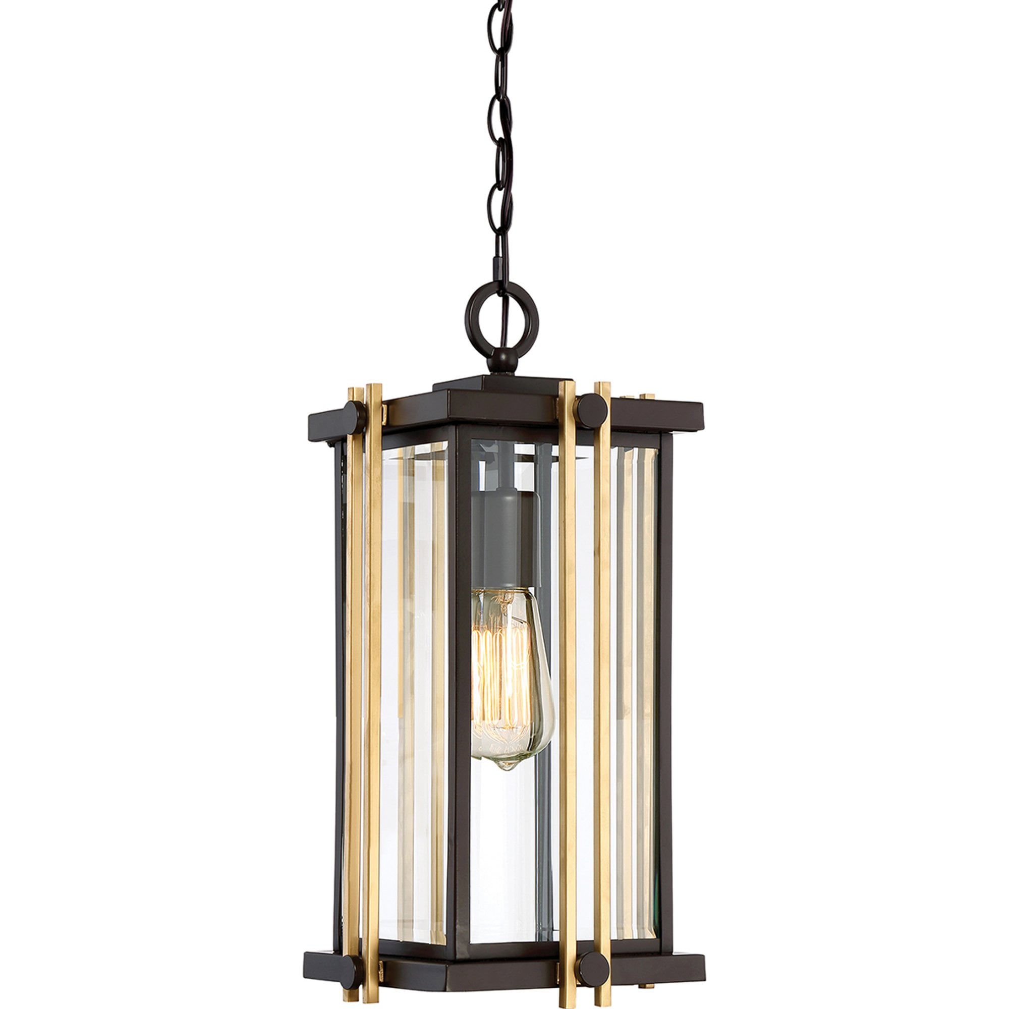 Quoizel Goldenrod Single Medium Chain Lantern - Western Bronze