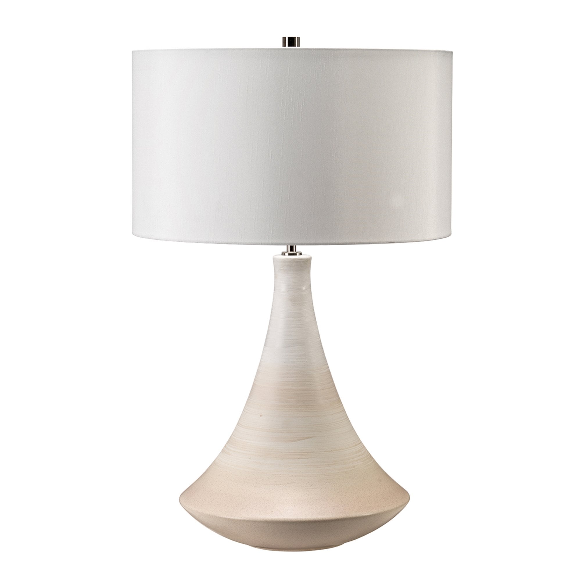 Elstead Pinner Single Table Lamp - Subtle Pink & Matt Cream