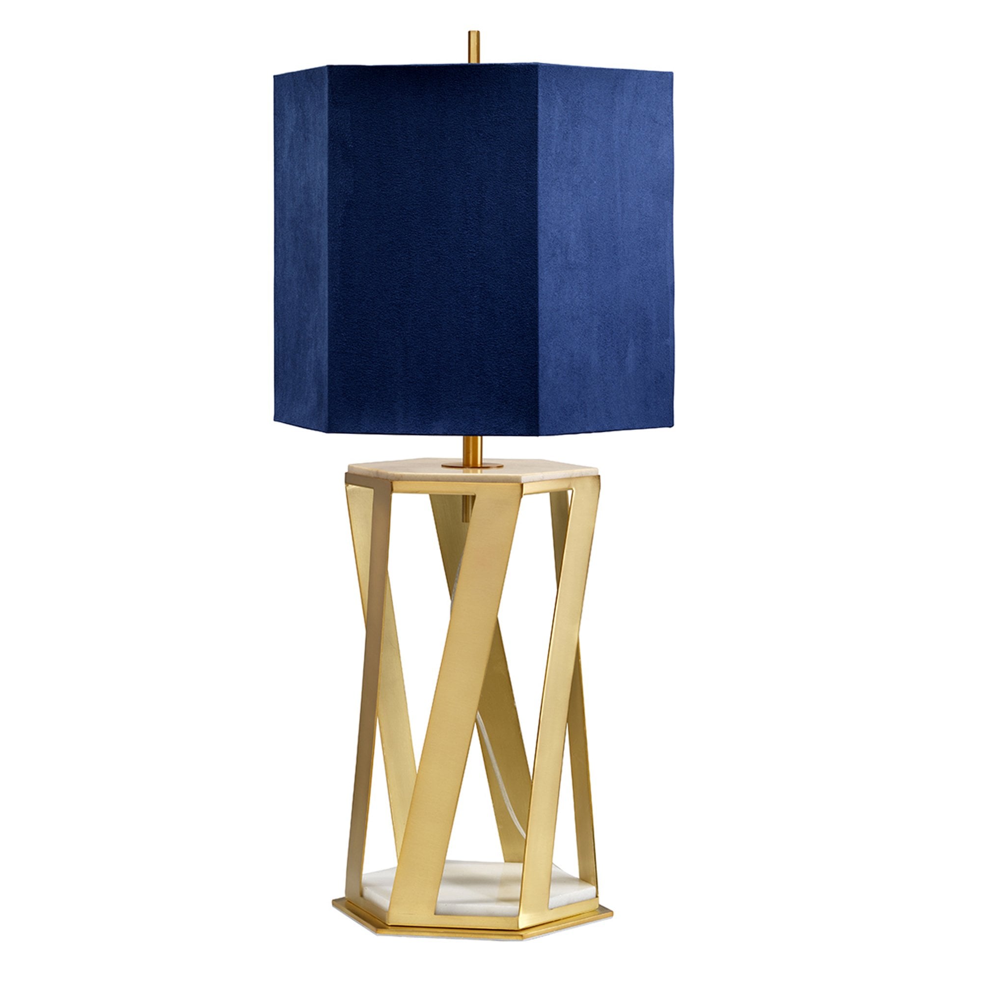 Elstead Apollo Single Table Lamp - Brushed Brass