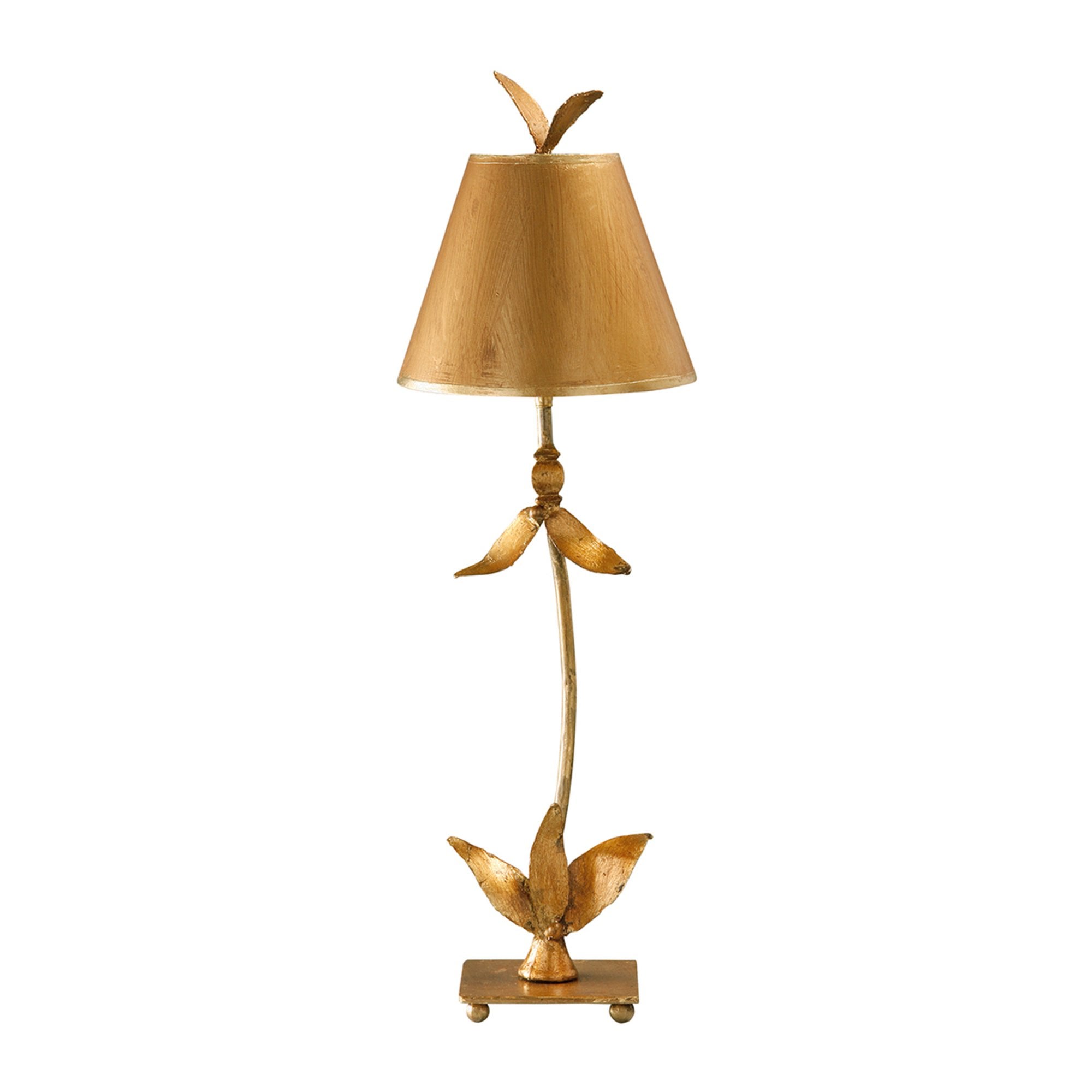 Flambeau Red Bell Single Table Lamp - Gold