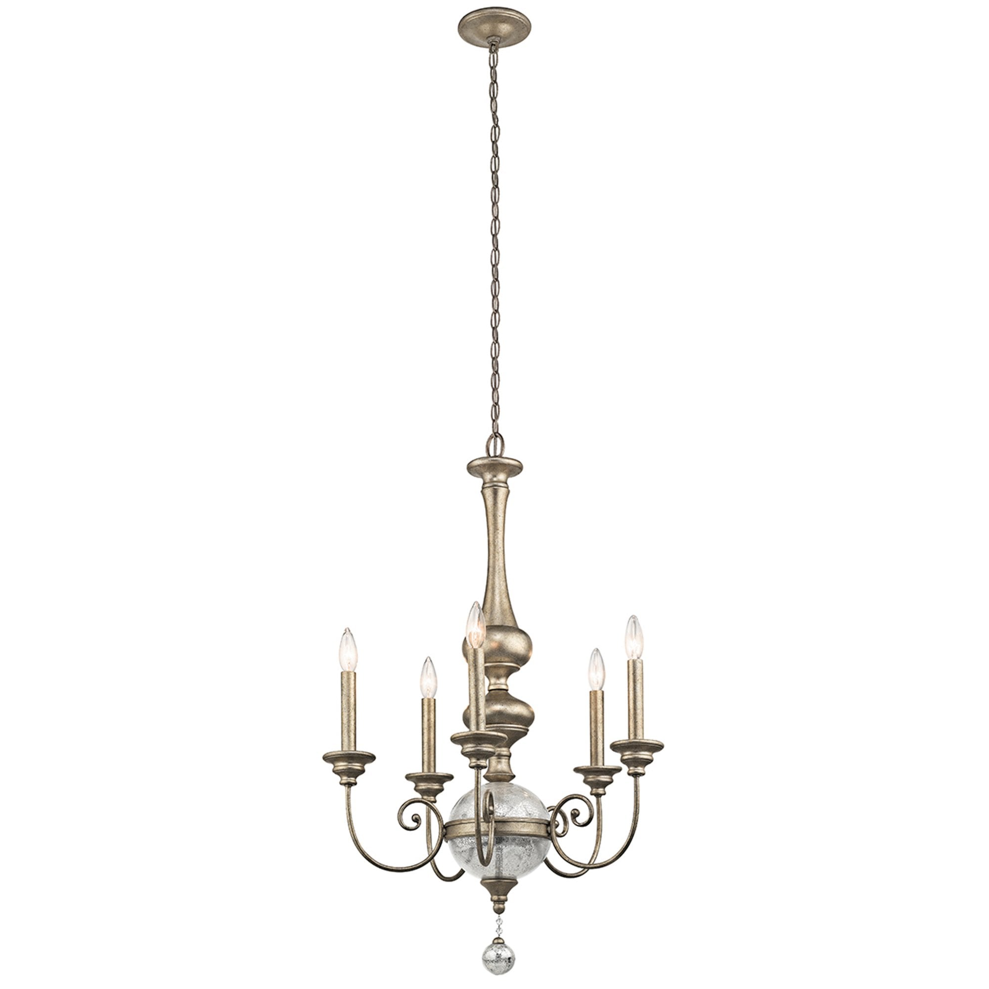 Kichler Rosalie 5 Light Chandelier - Sterling Gold