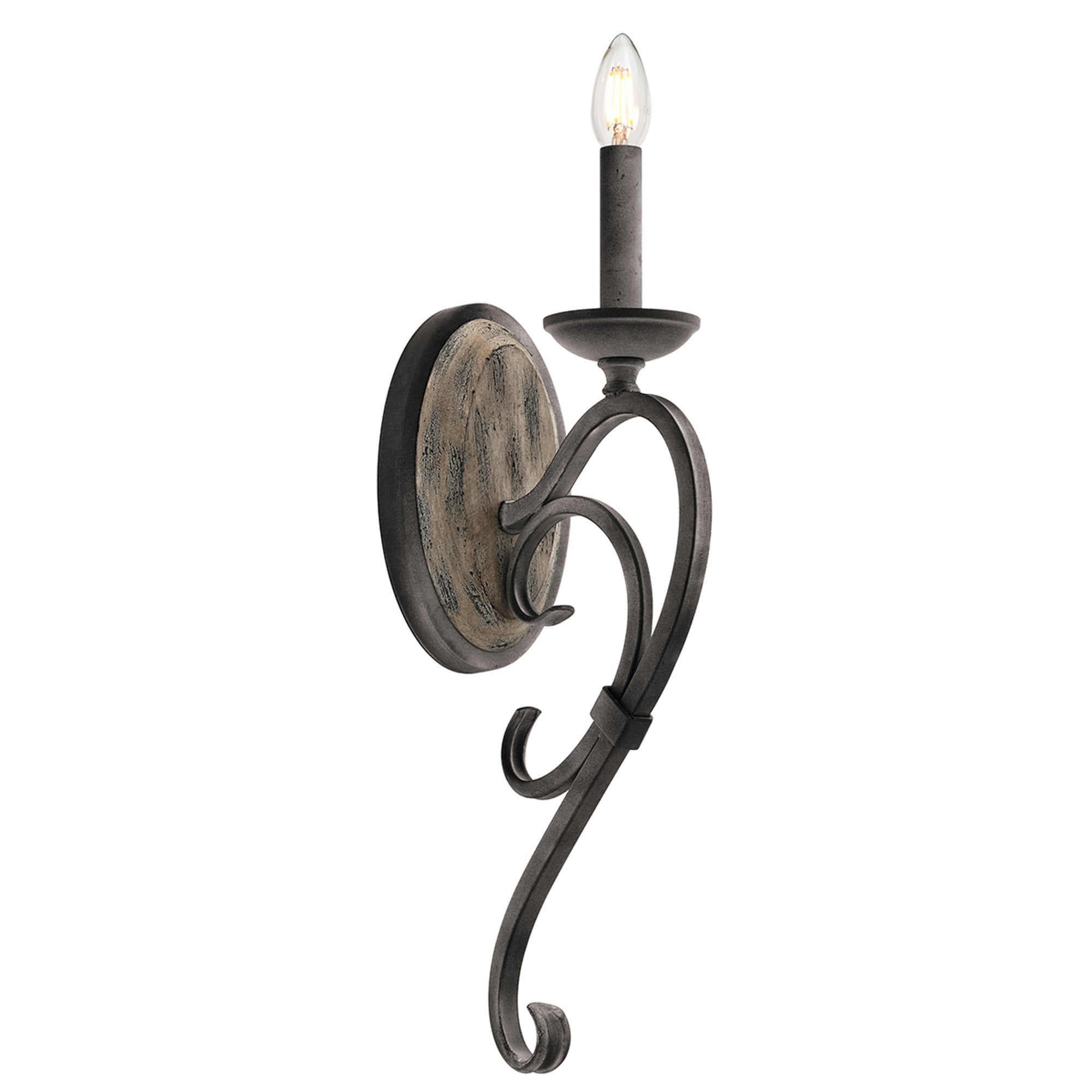 Kichler Taulbee Single Wall Light - Weathered Zinc