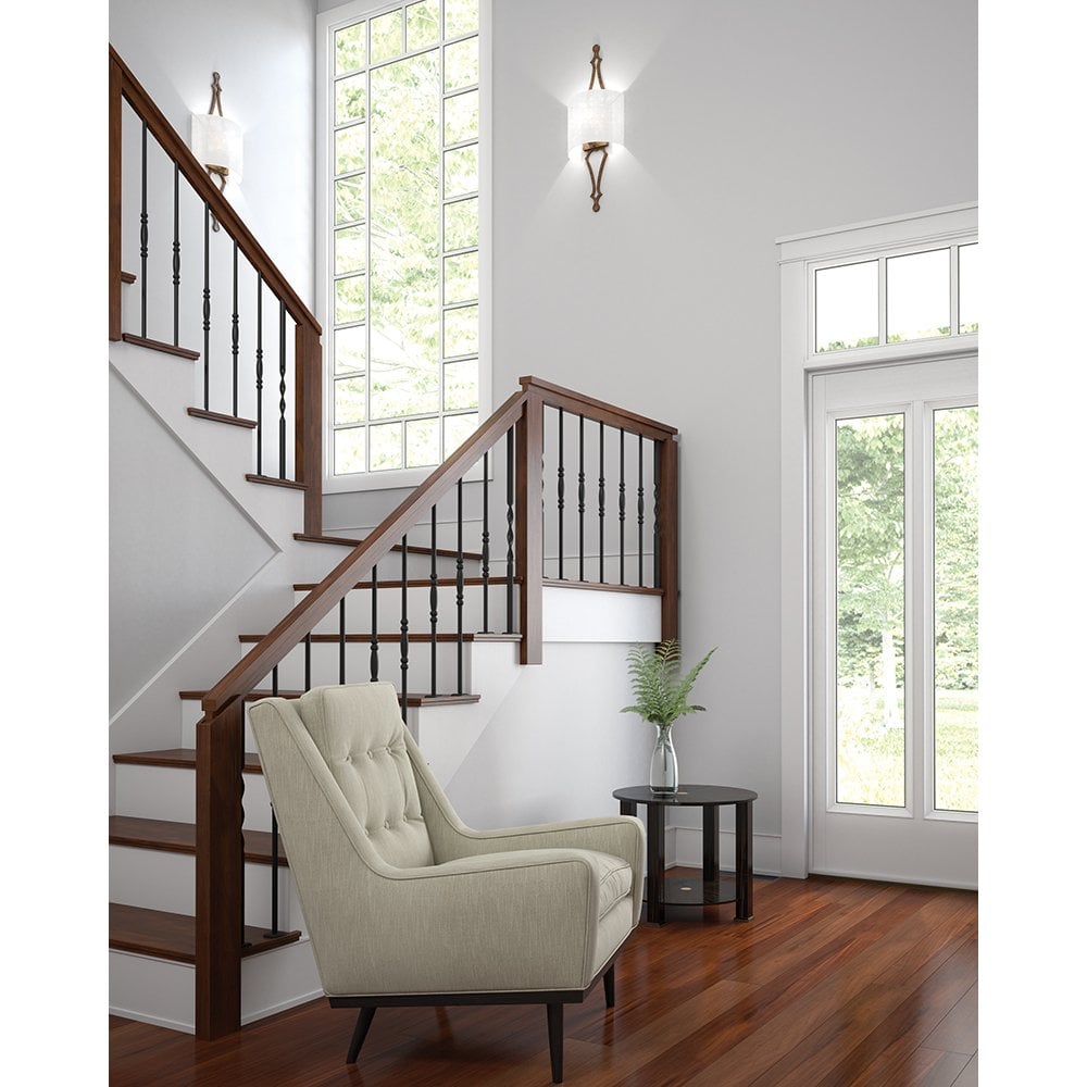 Feiss Tilling Single Wall Light - Distressed Gold Leaf