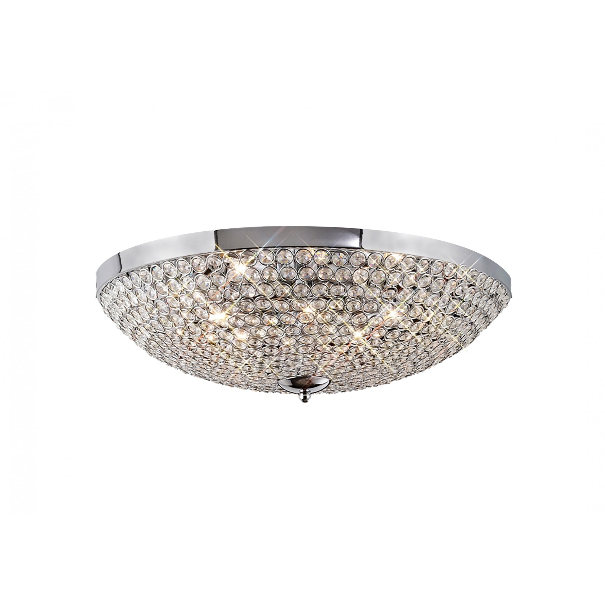 Diyas IL30189 Ava Ceiling 9 Light Polished Chrome/Crystal