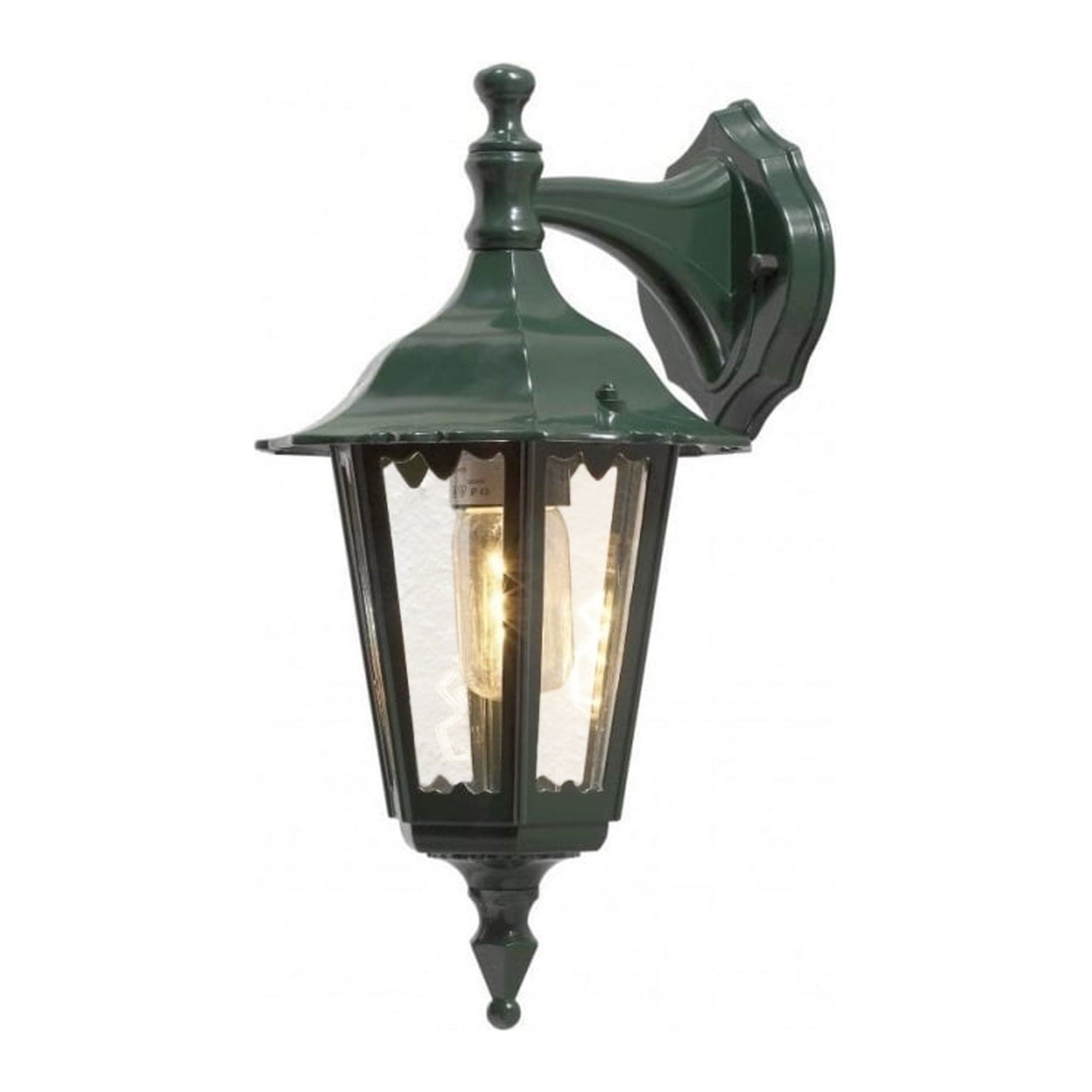 Konstsmide Firenze 39cm Down Wall Light - Green