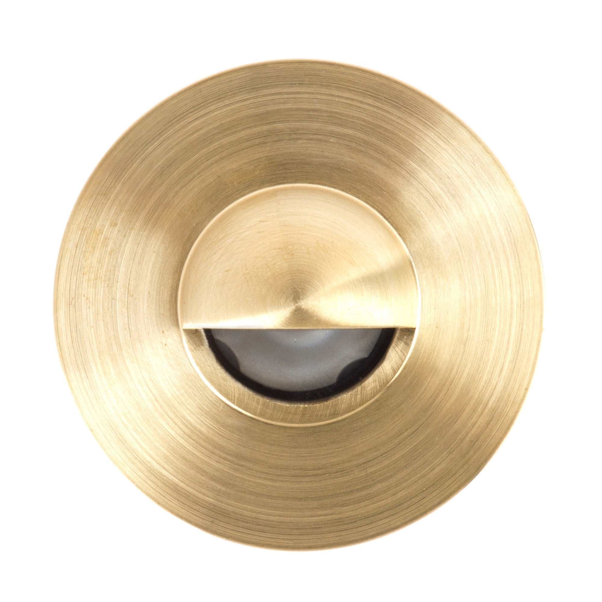 Light Visuals LV-602R Round Recessed Eyelid Step Light - Solid Brass