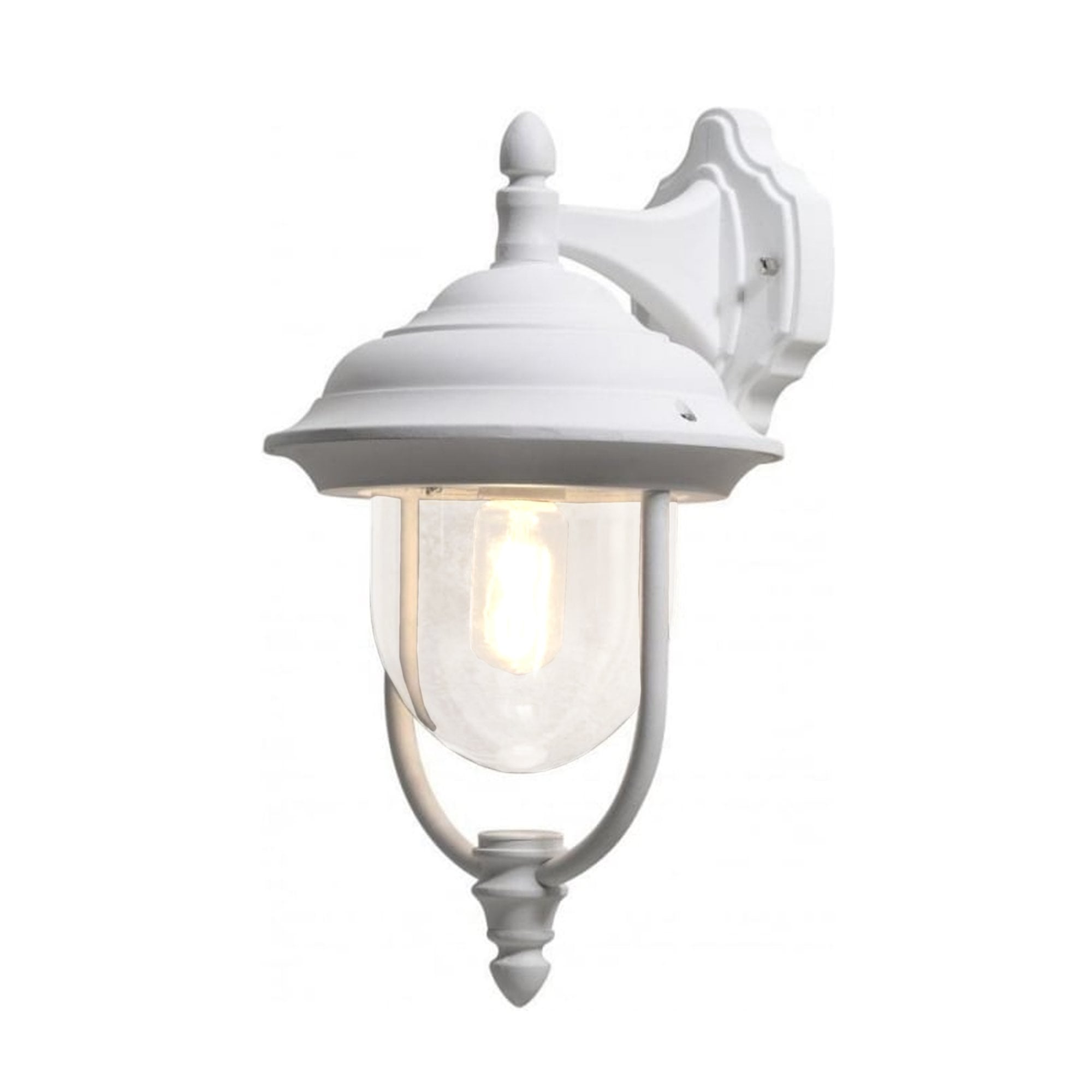 Konstsmide Parma Down Wall Light - Matt White