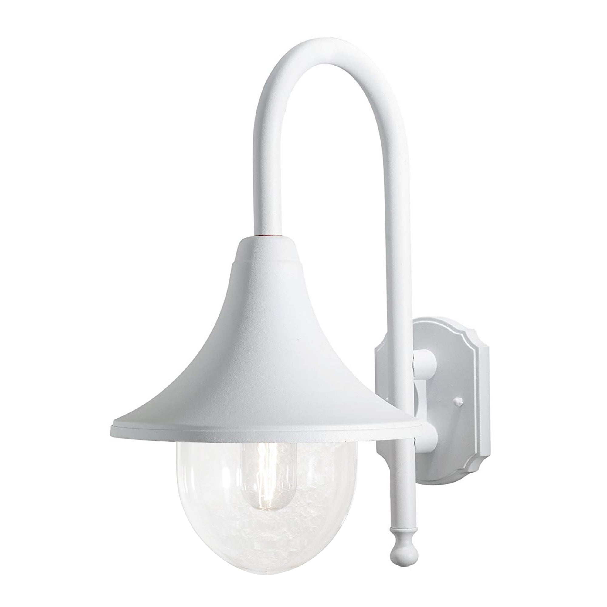 Konstsmide Bari Down Wall Light - Matt White