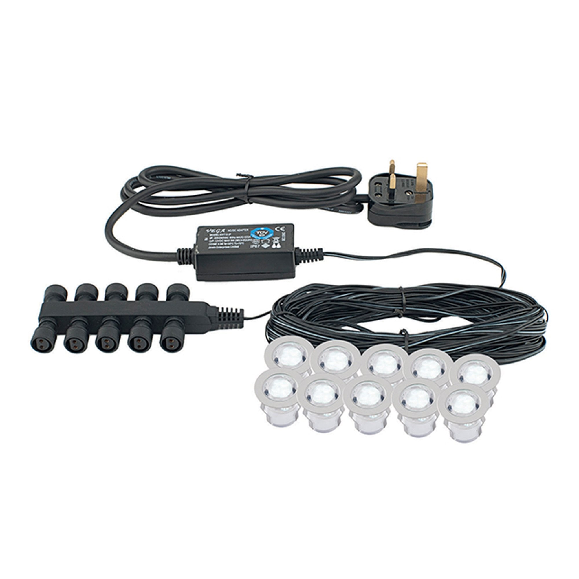 Saxby Ikon Round 30mm Kit IP67 - 0.15W Daylight White