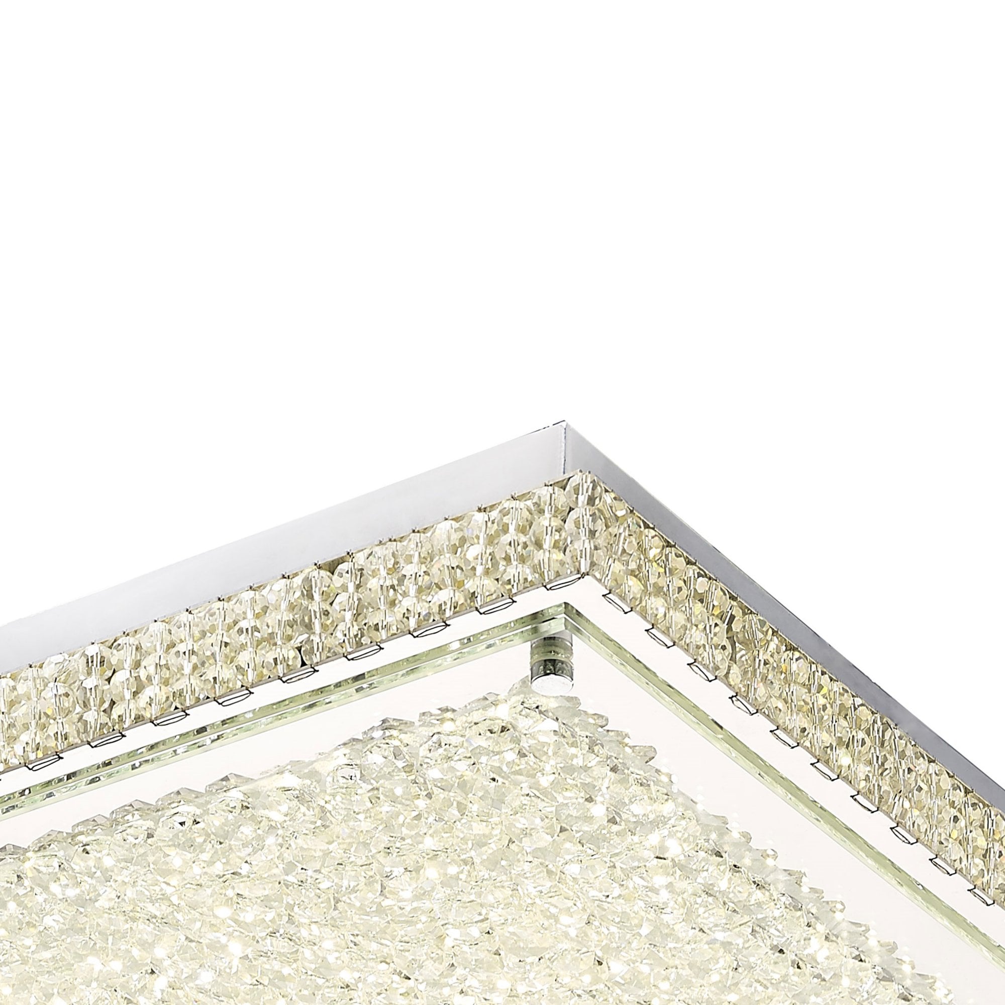 Diyas IL80072 Amelia Ceiling 21W 2100lm LED 4000K Stainless Steel/Crystal