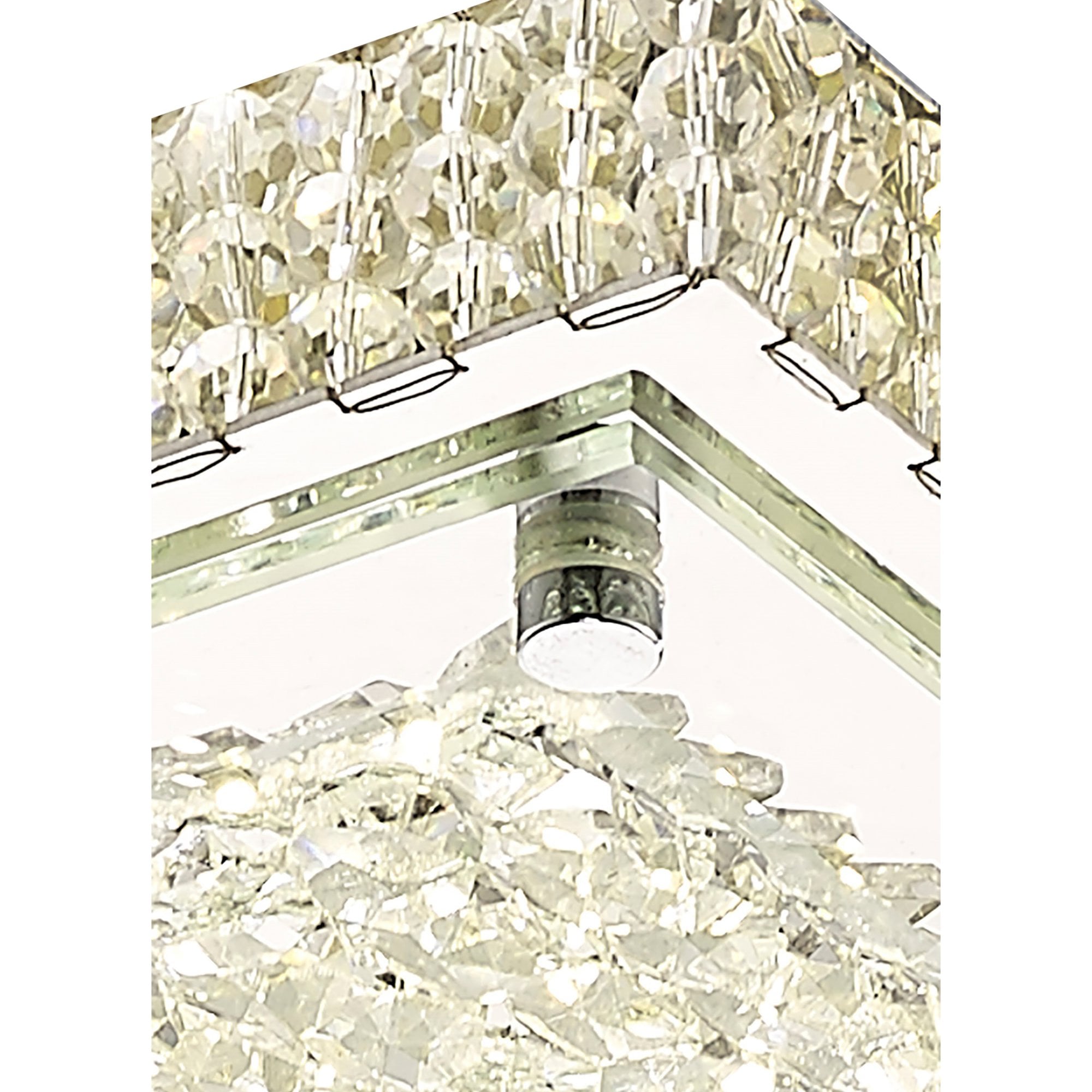 Diyas IL80072 Amelia Ceiling 21W 2100lm LED 4000K Stainless Steel/Crystal