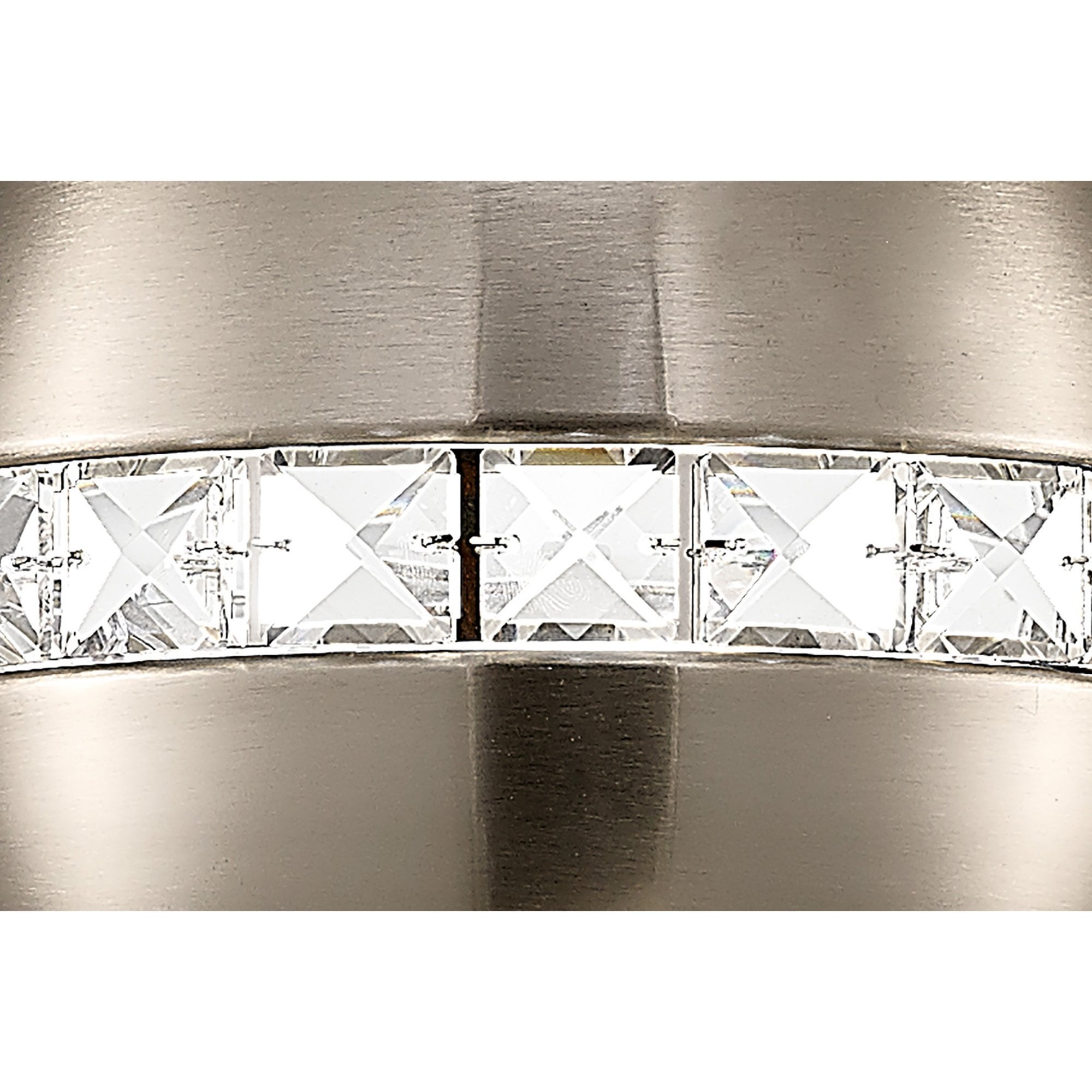 Diyas IL31613 Andrea Pendant 3 Light E27 Linear Polished Chrome/Crystal