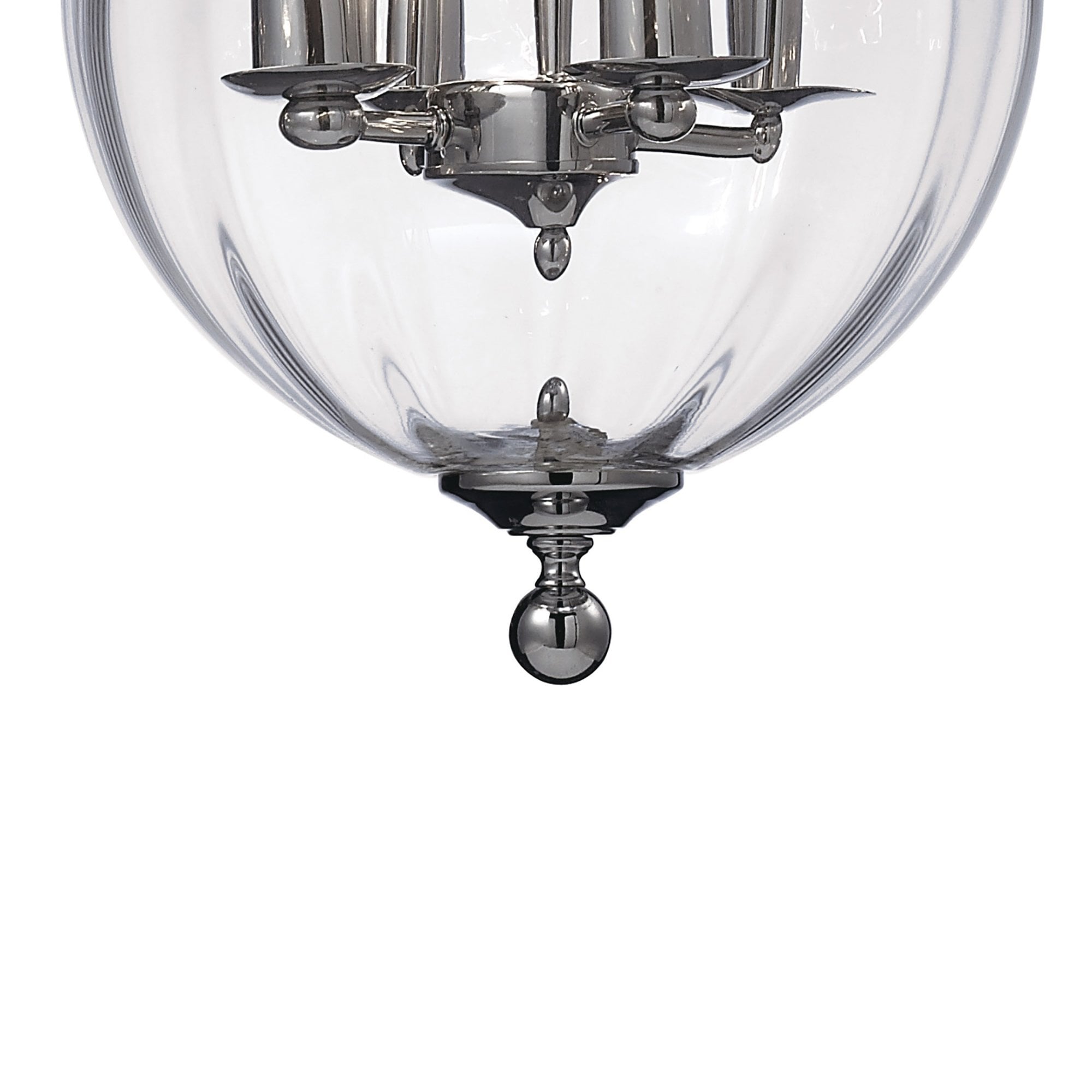 Diyas IL31073 Aubrey Pendant 4 Light Polished Chrome/Glass