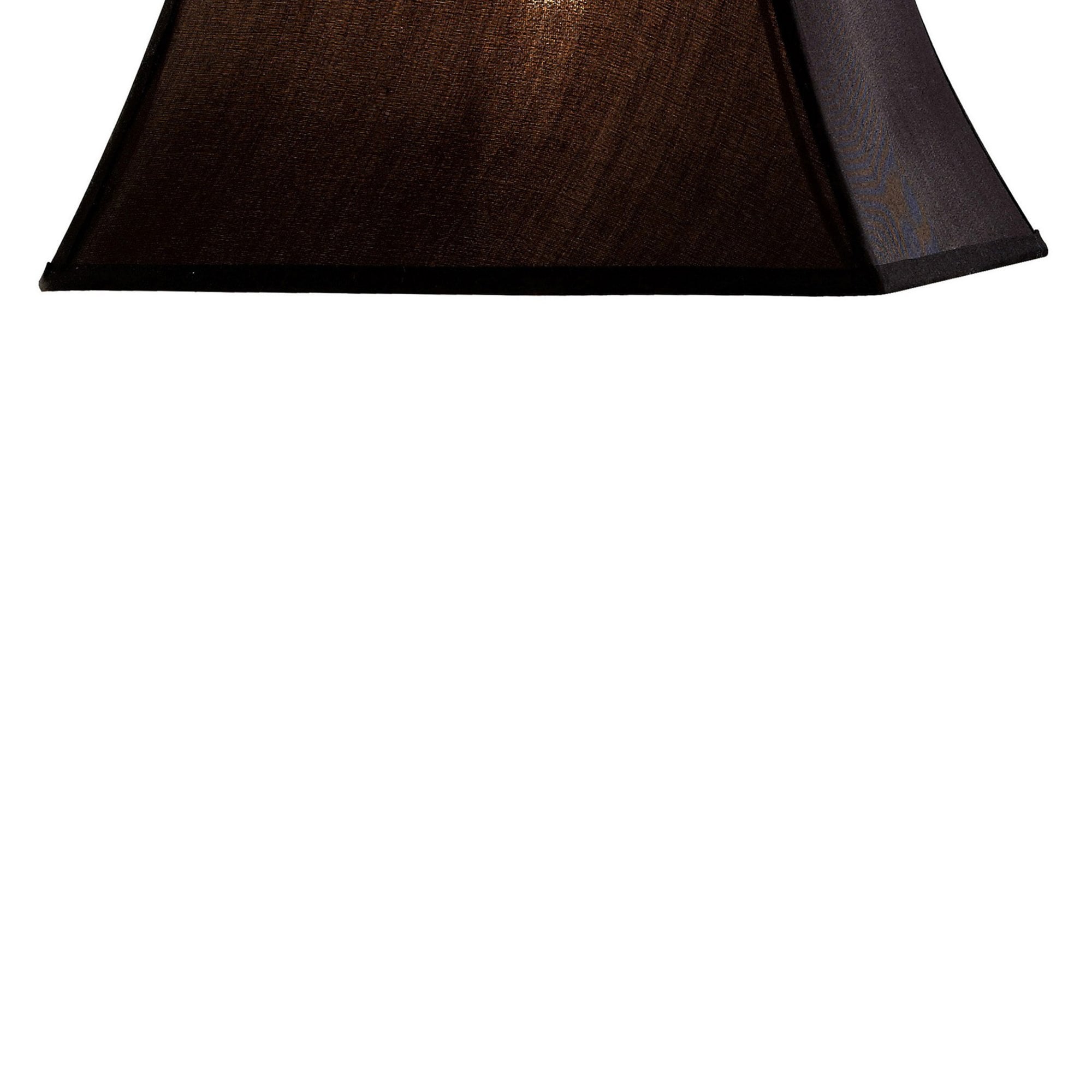 Diyas ILS20241 Contessa Square Small Shade - Black 13/20.5cm - Shade Only