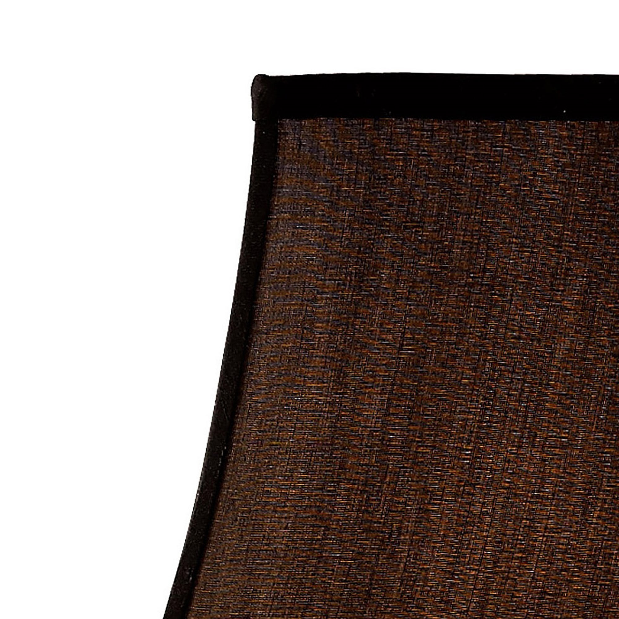 Diyas ILS20242 Contessa Square Small-Medium Shade - Black 13/25.5cm - Shade Only