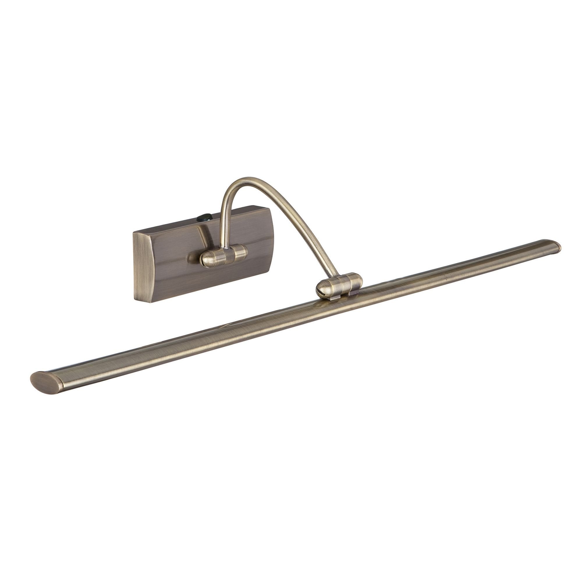 Searchlight Angela Antique Brass 81 LED Picture Light With Adjustable Head