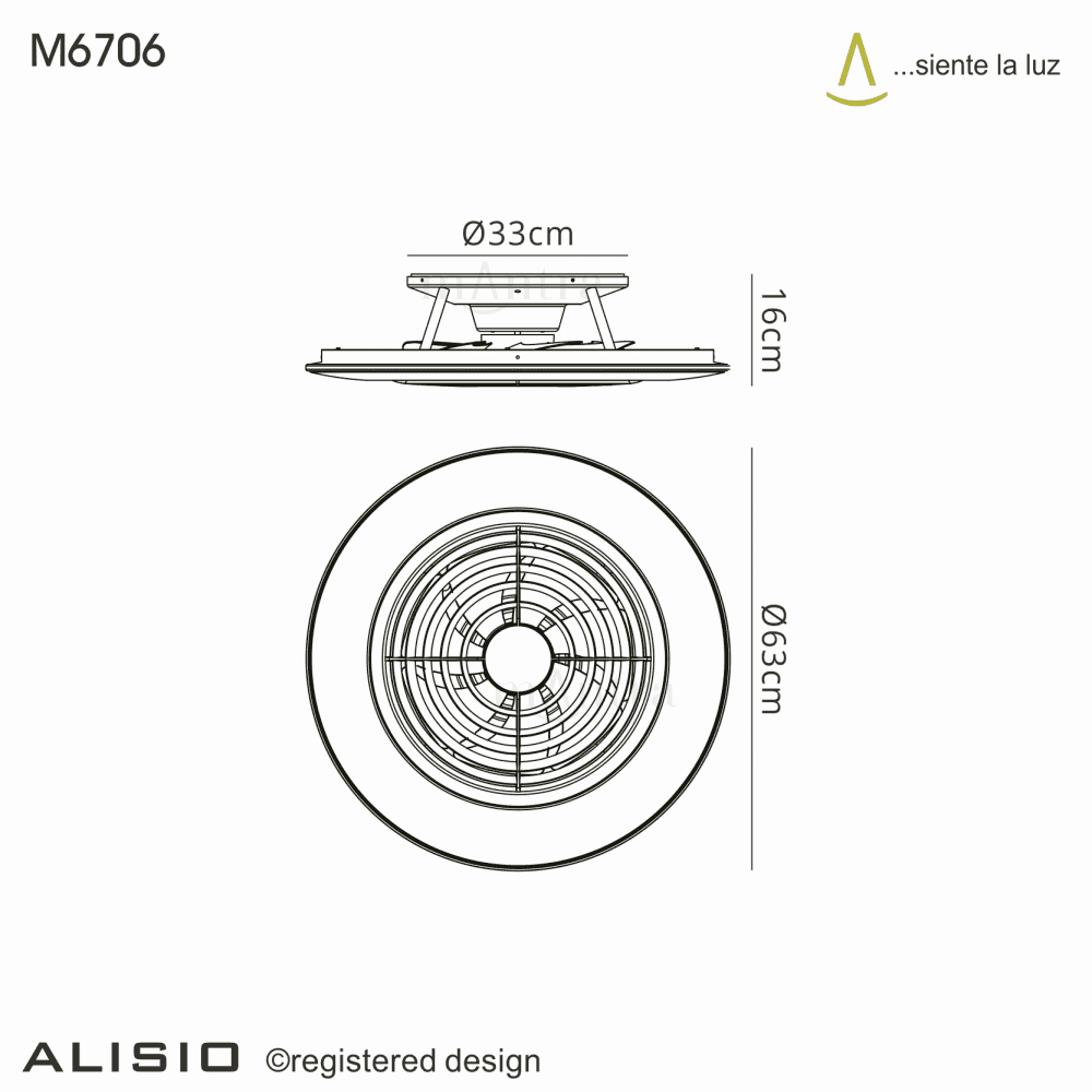 Mantra Alisio 70W LED Dimmable Ceiling Light & Fan, Remote, APP Controlled, Polished Chrome