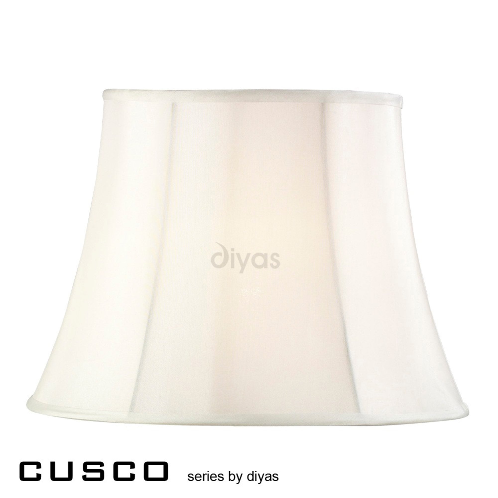 Diyas ILS20280 Cusco Hexagon Large Shade - 25.5/41cm, Cream - Shade Only