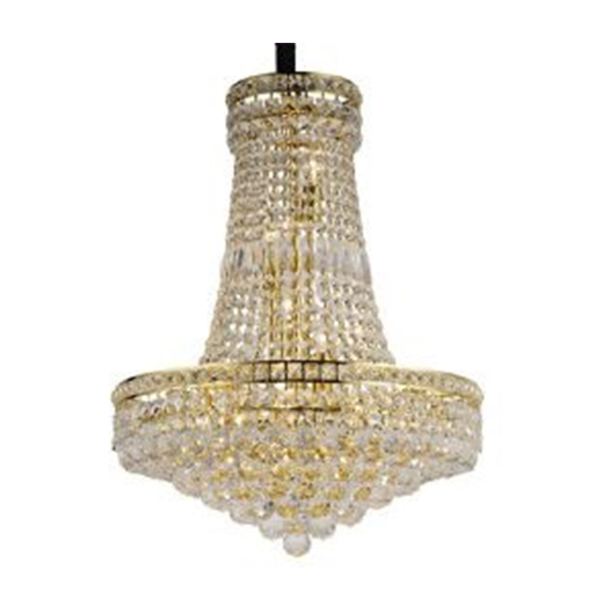Diyas IL32090 Frances Pendant 14 Light French Gold/Crystal