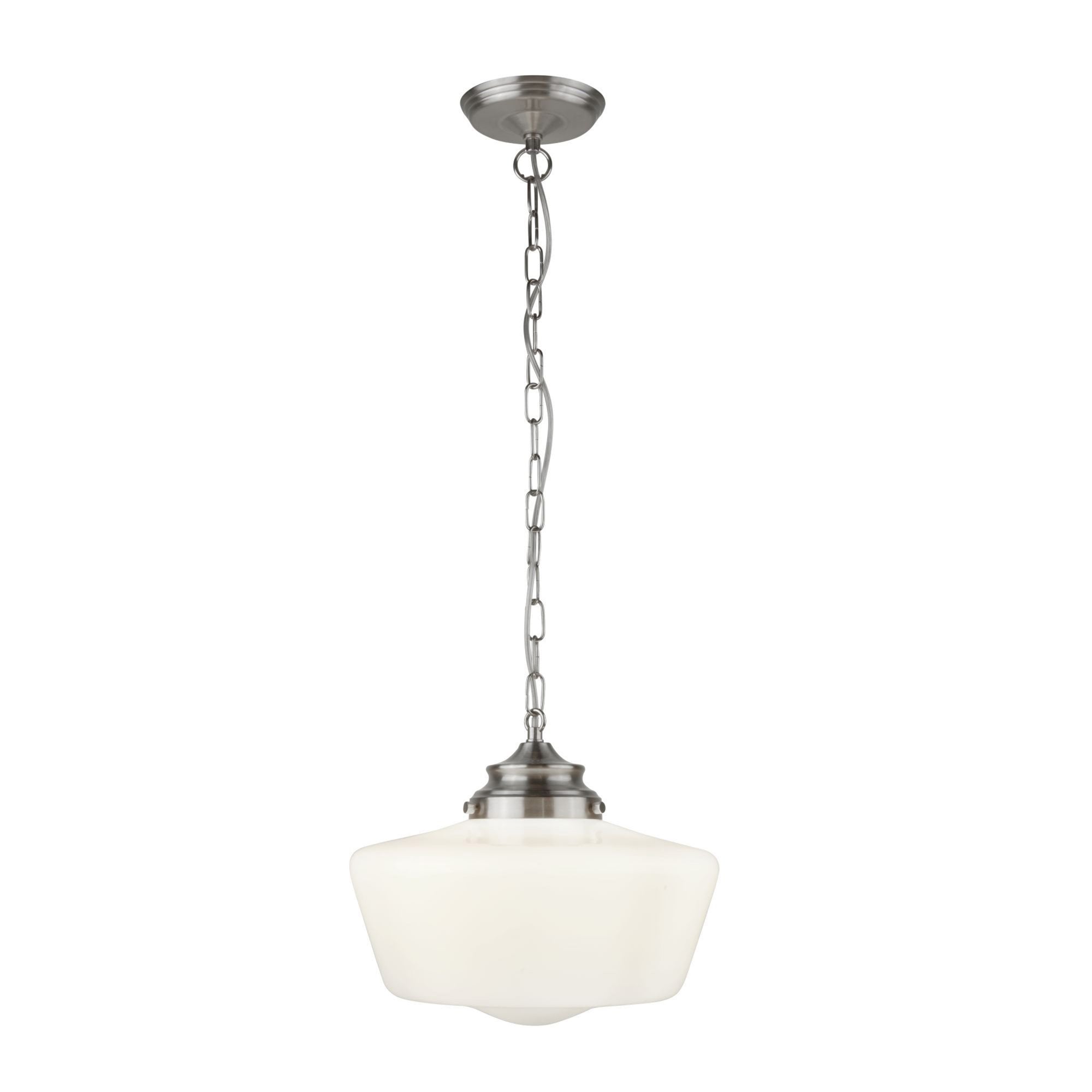 Searchlight Sandhill White Pendant With Opal Glass IP44