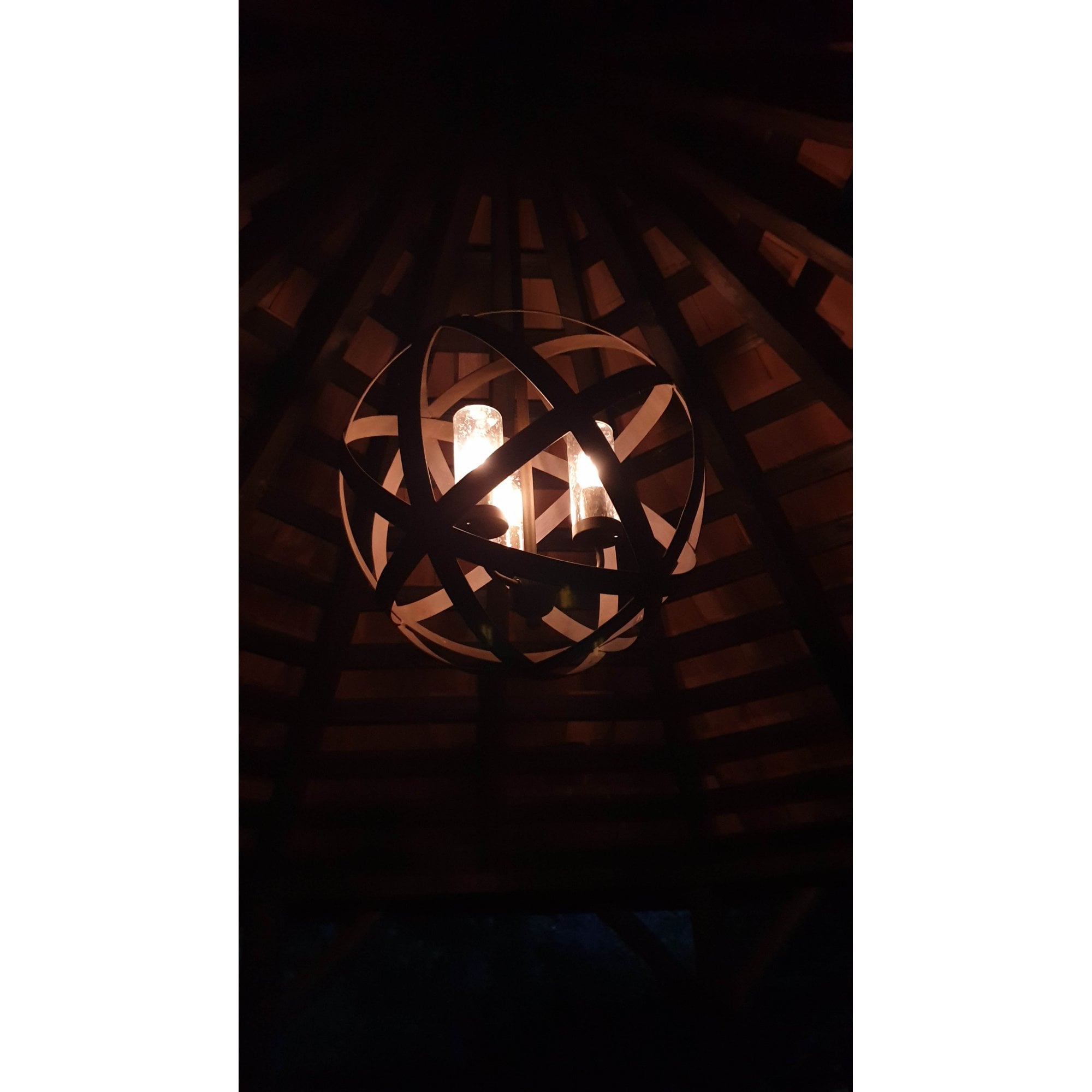 Hinkley Carson 3 Light Outdoor Chandelier - Vintage Iron