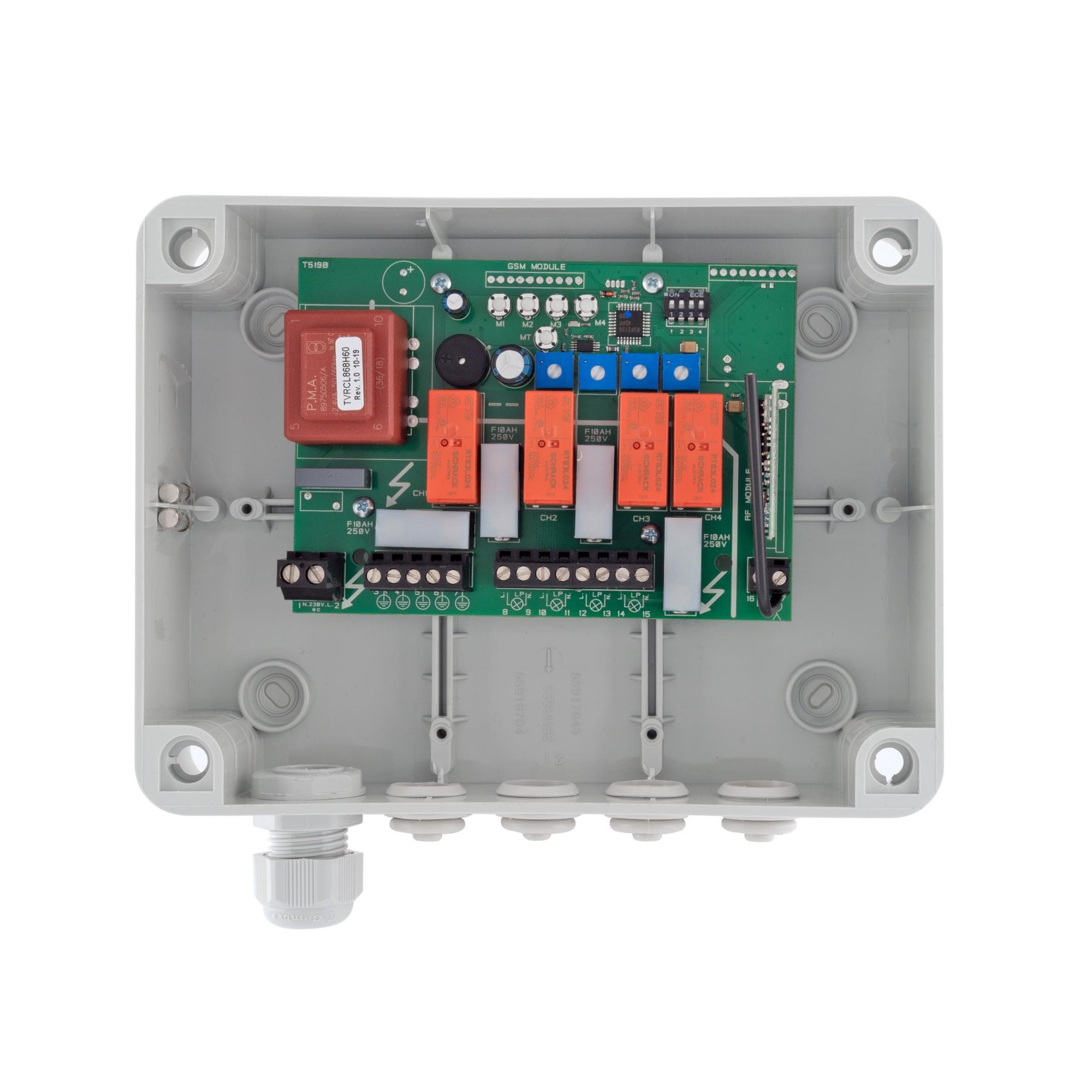 Wise Box Remote Control Kit V4 (4 ch receiver, switch, fob) Version 4 - NON DIMMING