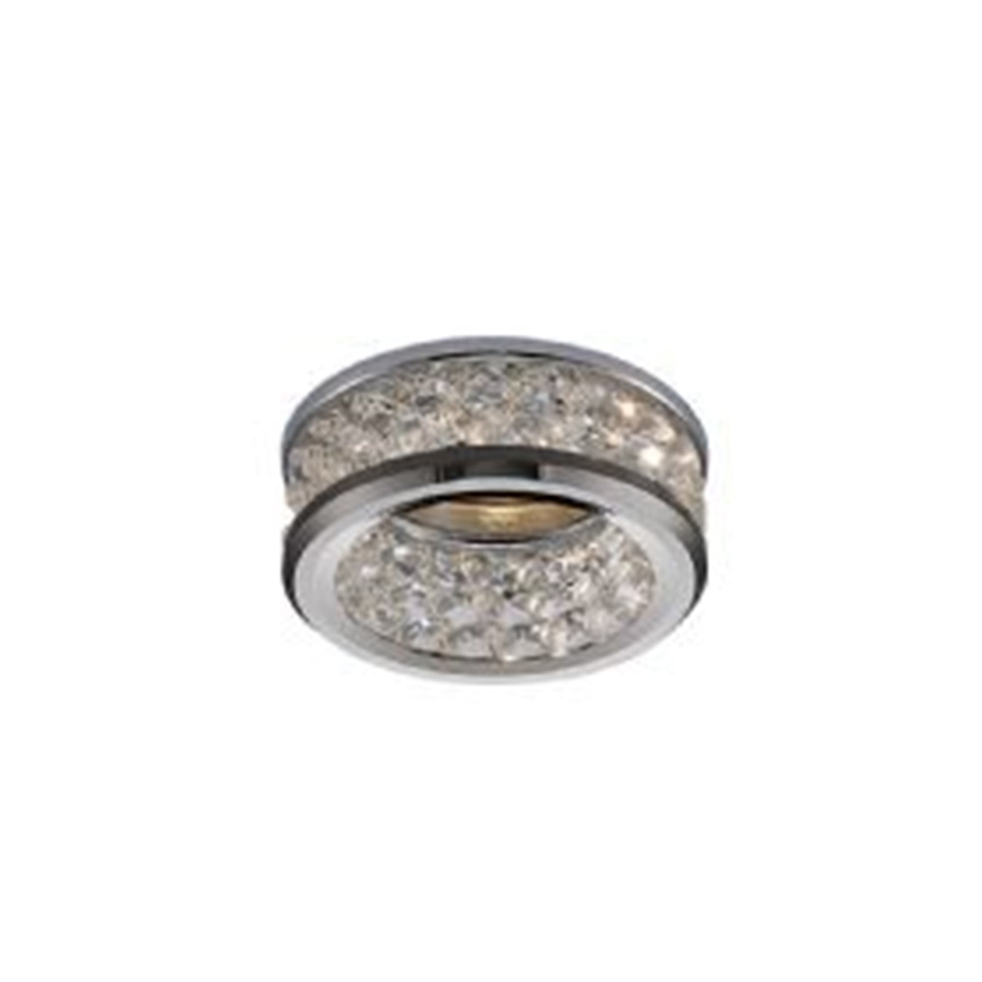 Diyas IL30835CH Dante GU10 Downlight With 3 Levels Of Crystal Beads Polished Chrome/Clear