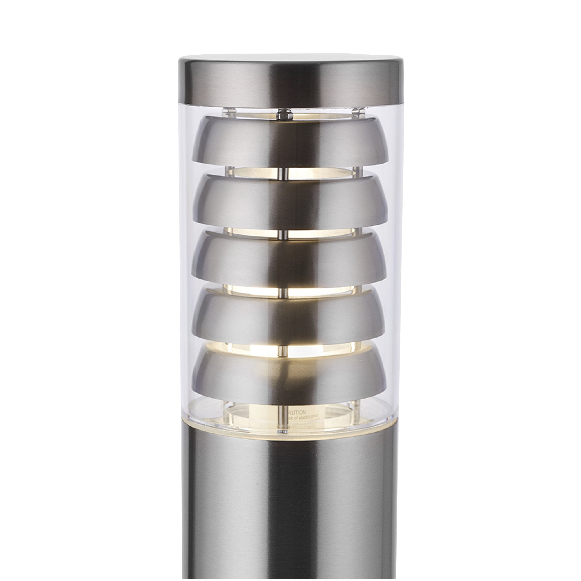 Saxby Tango Bollard IP44 - Brushed Stainless Steel - 800mm