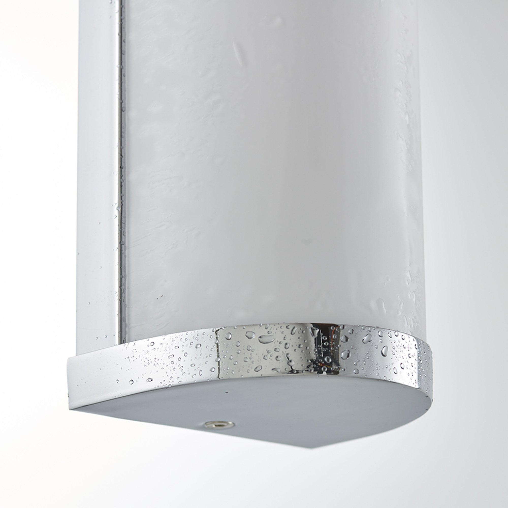 Saxby Ice 2 Light Wall Fitting IP44 - Chrome Plate