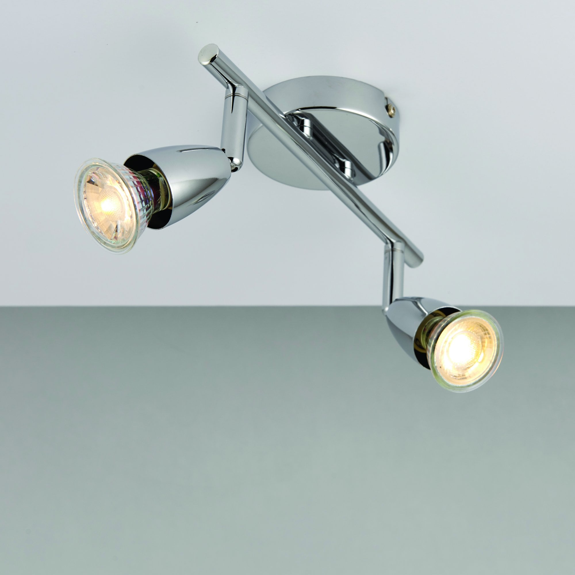 Saxby Amalfi 2 Light Bar Fitting - Chrome Plate